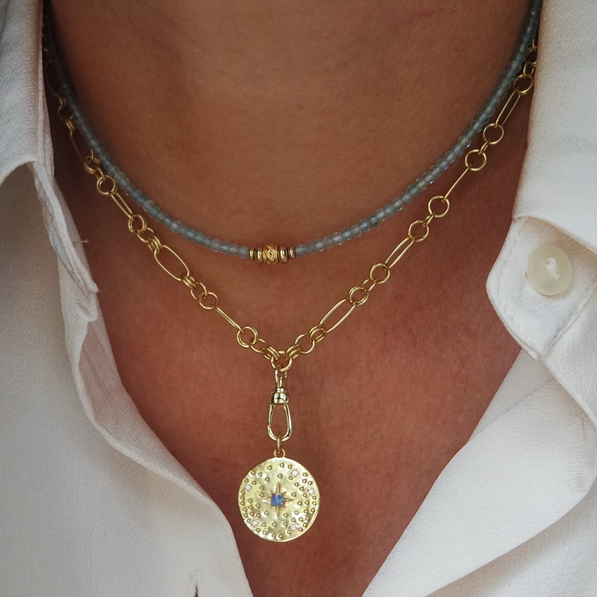 Candy Blue Apatite Necklace