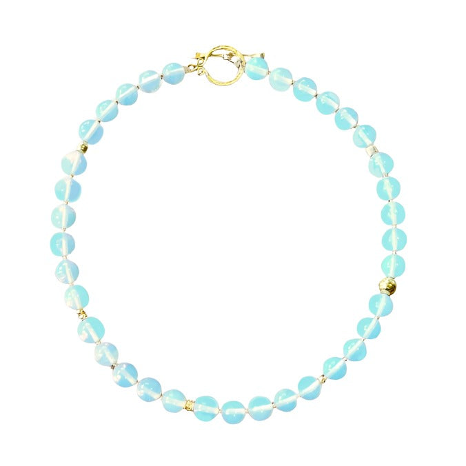 Gum Ball Moonstone Necklace
