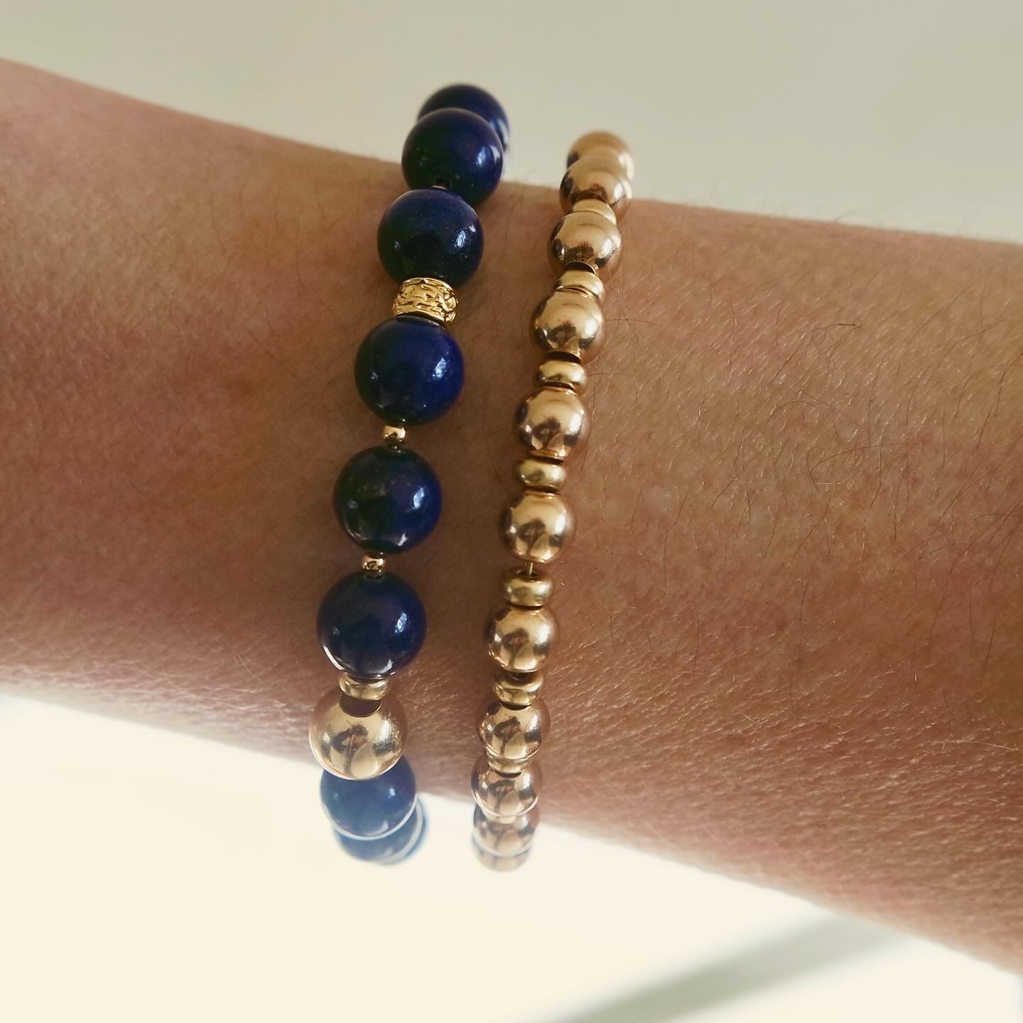 Gold Ball Link Bracelet