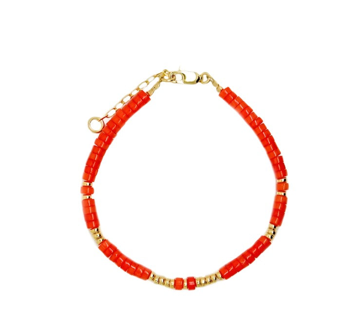 Orange And Gold Bracelet