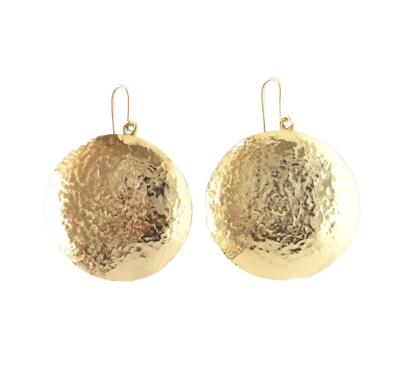 Sunshine Large Disc Earrings
