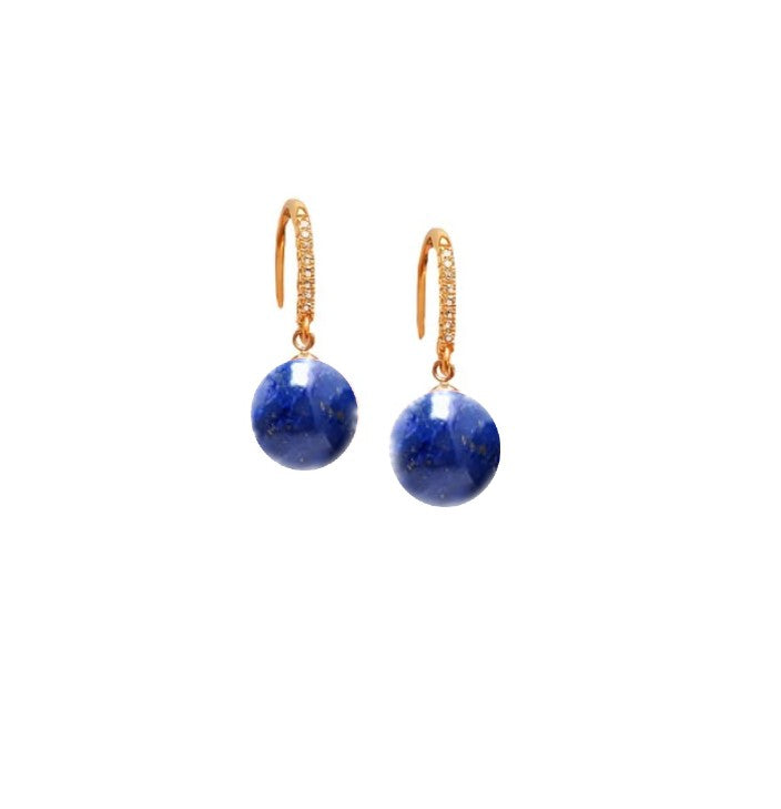 Lapis Blue Drop Earrings