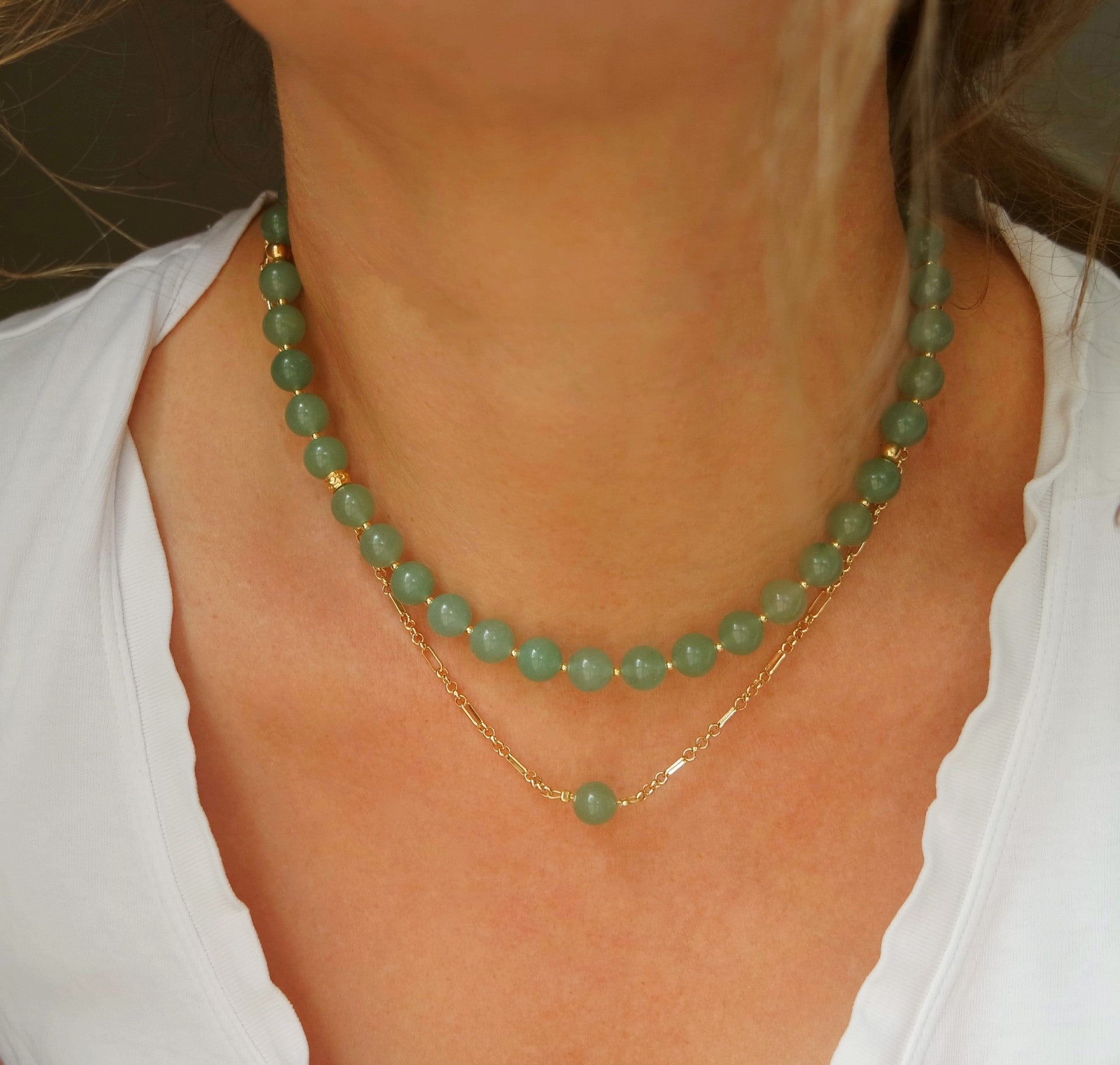 Gum Ball Chrysoprase Necklace