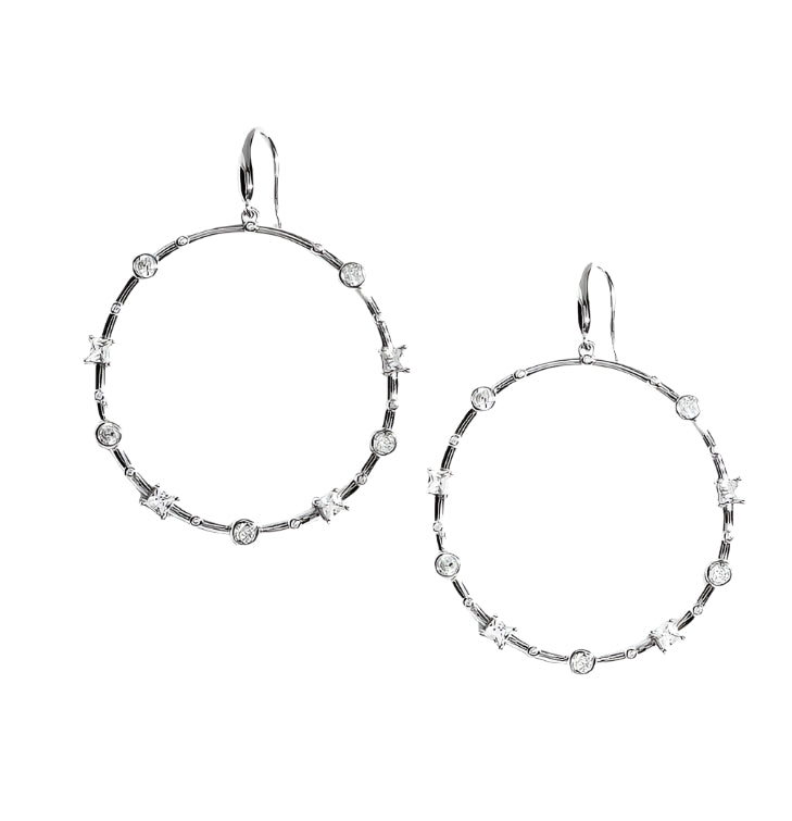 Clio Silver Hoops