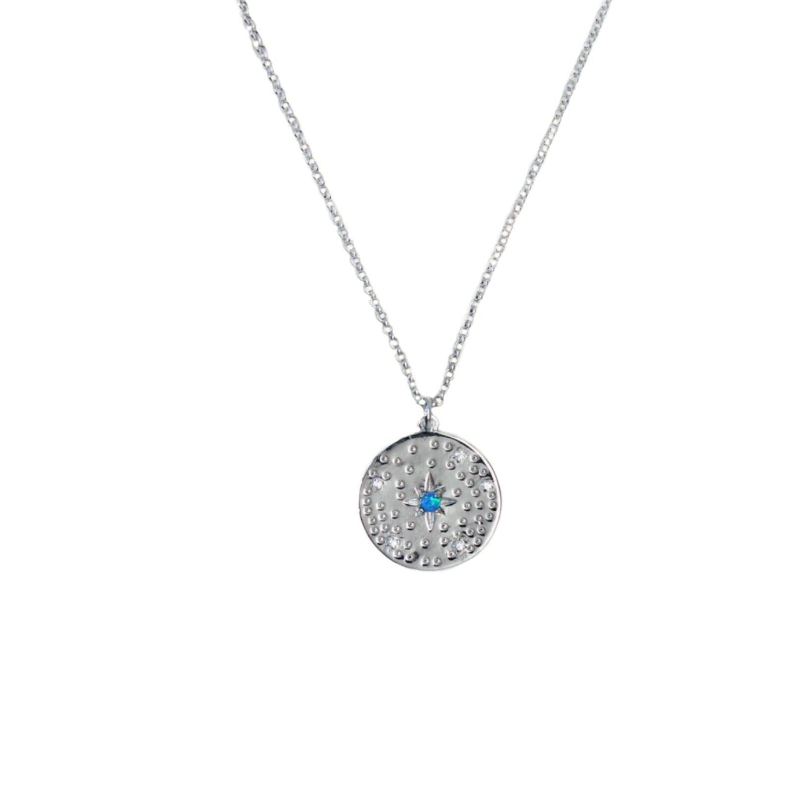 Silver Opal Disc