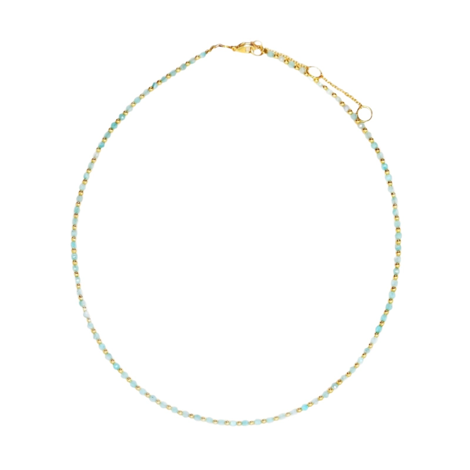 Green Blue Amazonite Jade Necklace