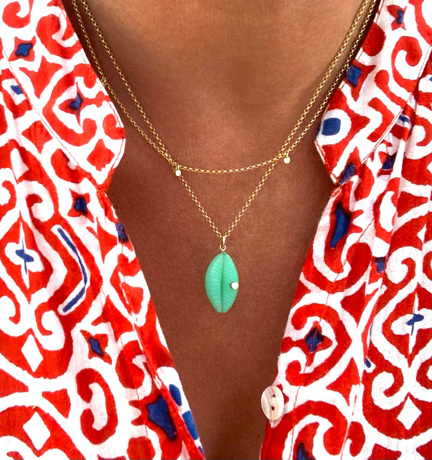 Crystal Cowrie Necklace