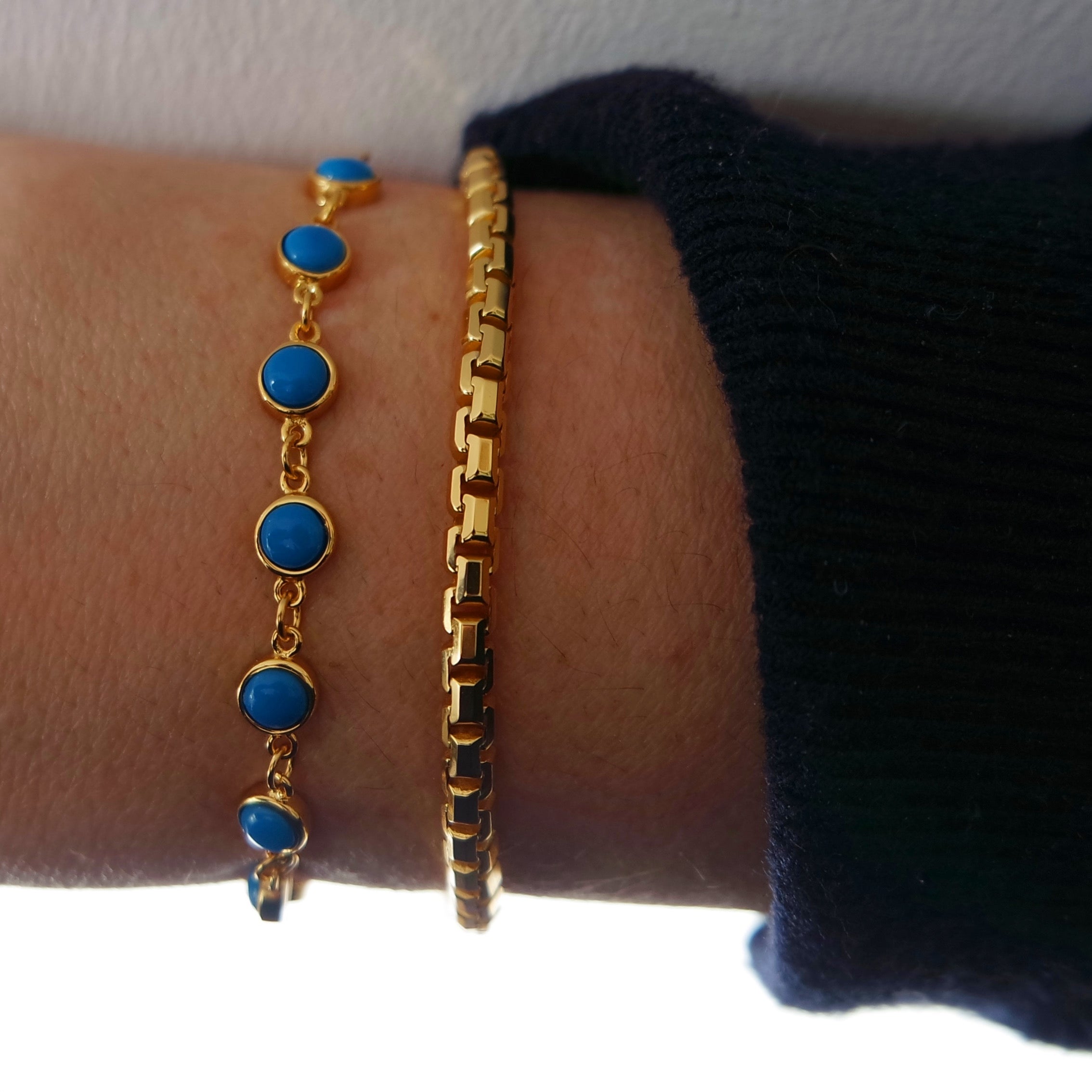Turquoise Bezel Bracelet