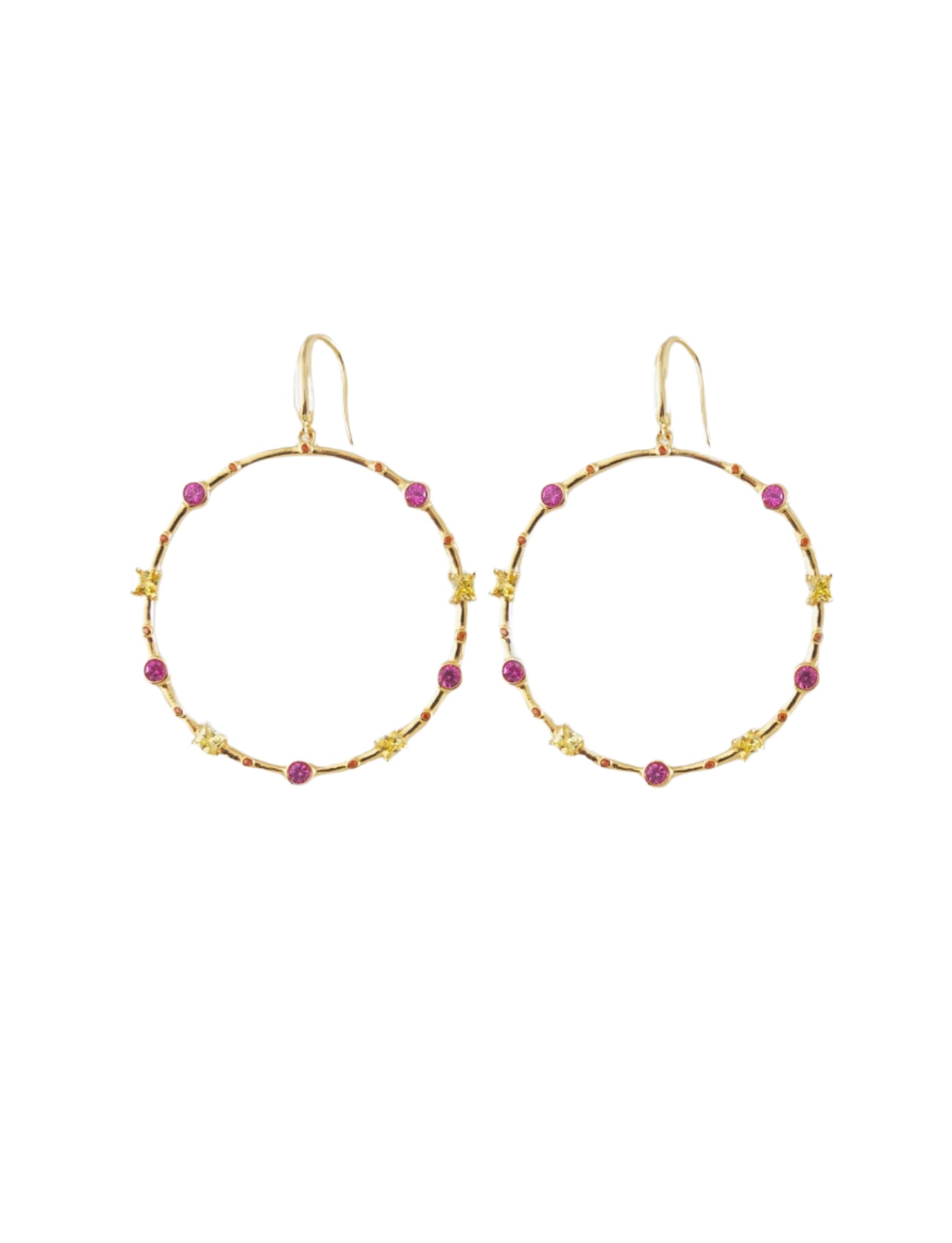 Clio Pink And Yellow Hoops