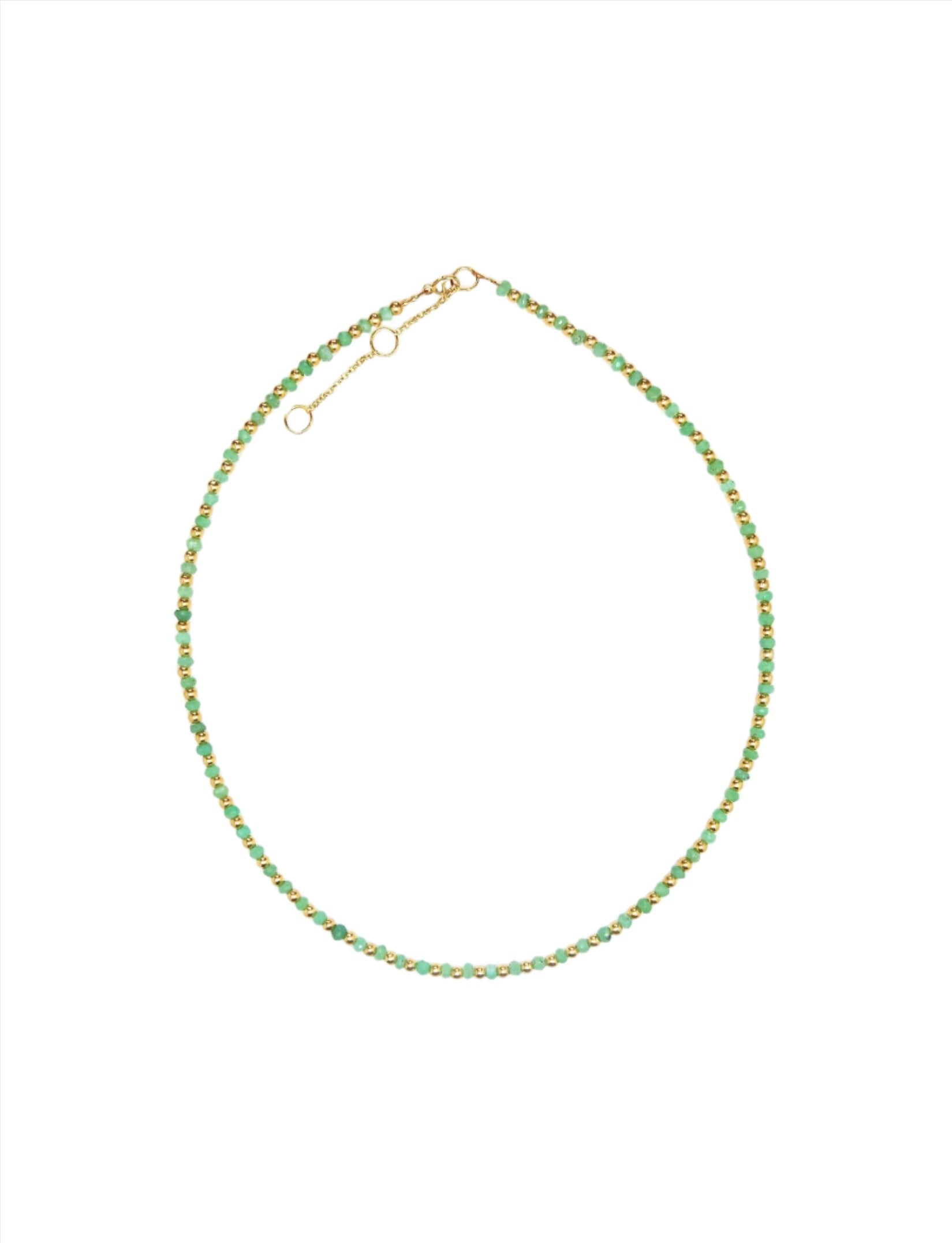 Chrysoprase and Gold Mini