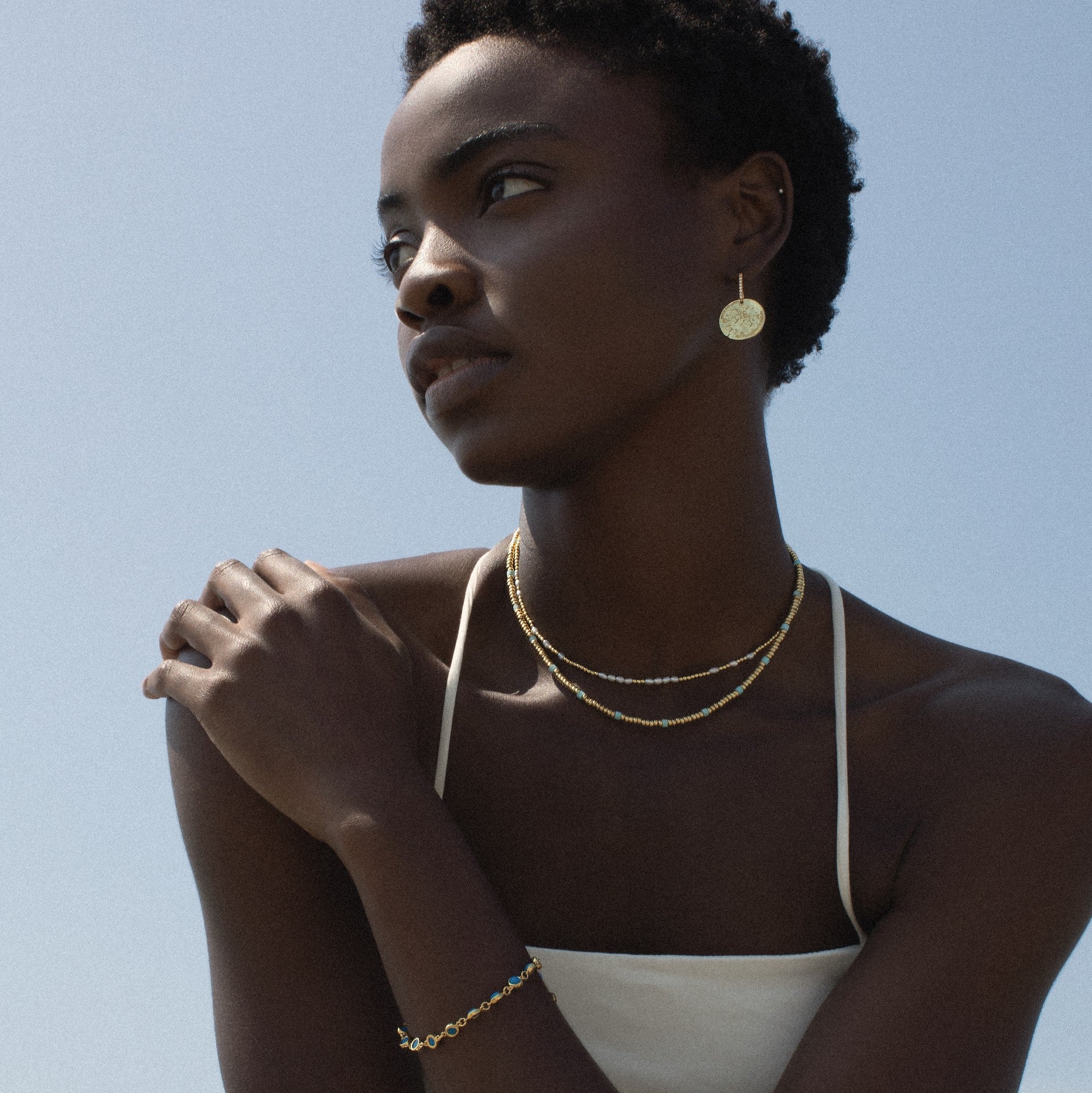 Starburst Disc Earrings