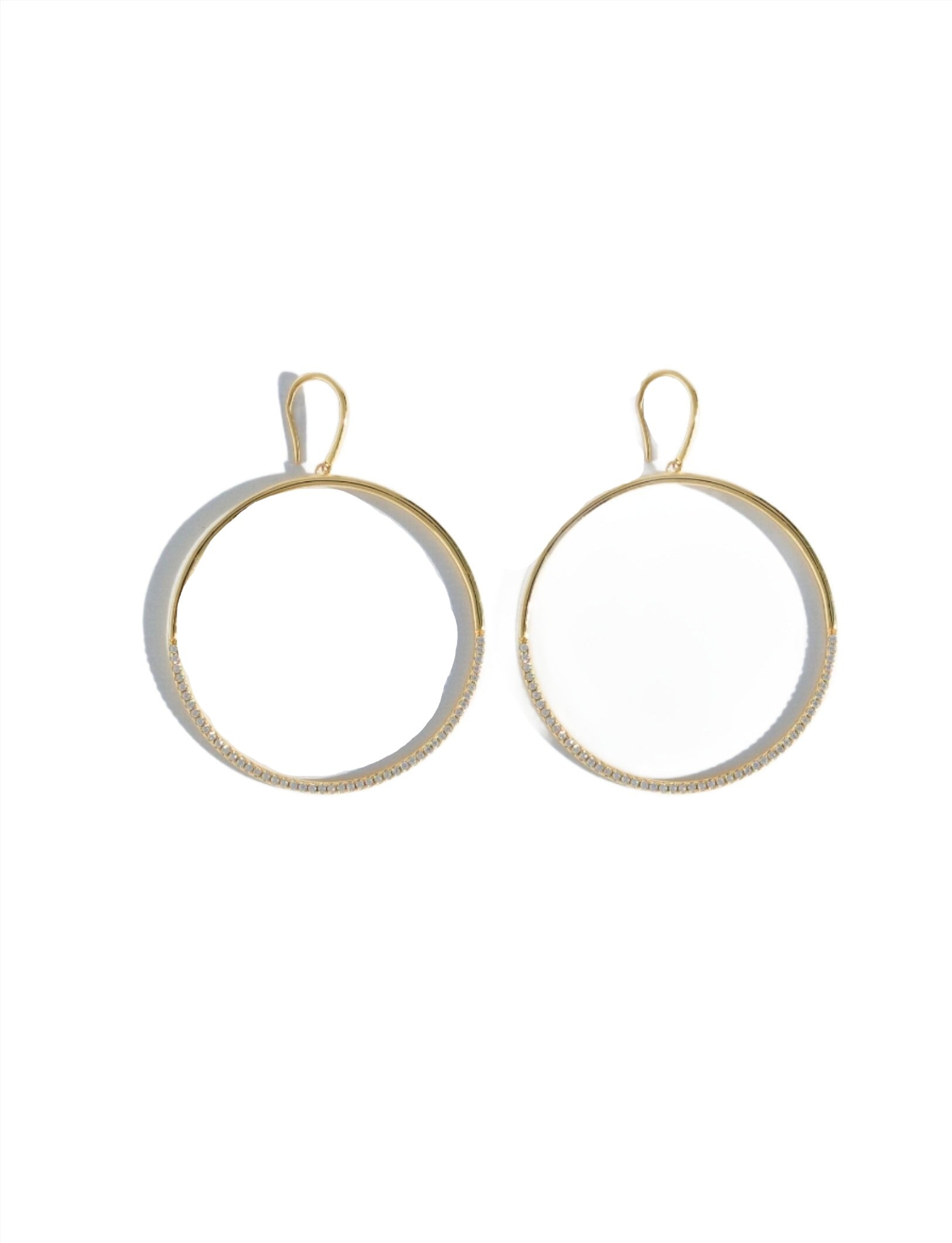 Sparkling Midi Hoops
