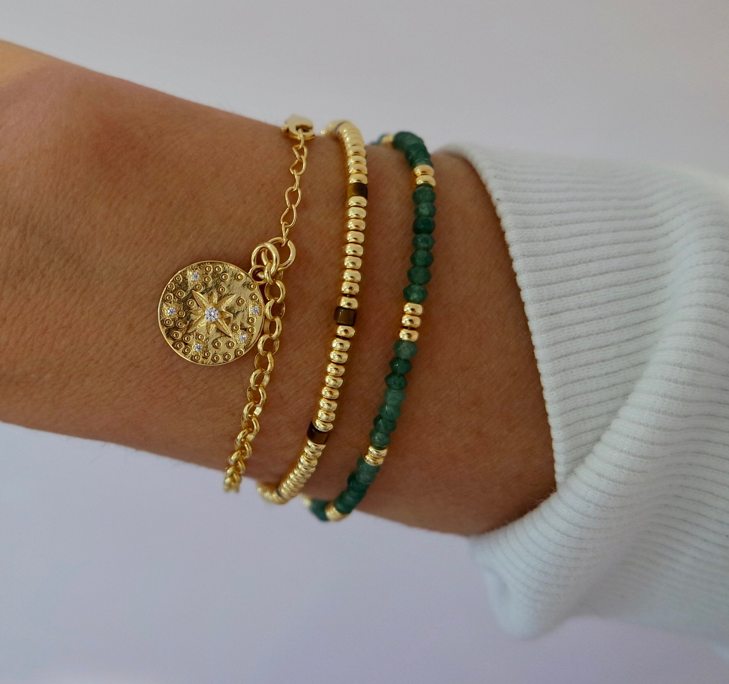 Gold and Tiger Eye Bracelet