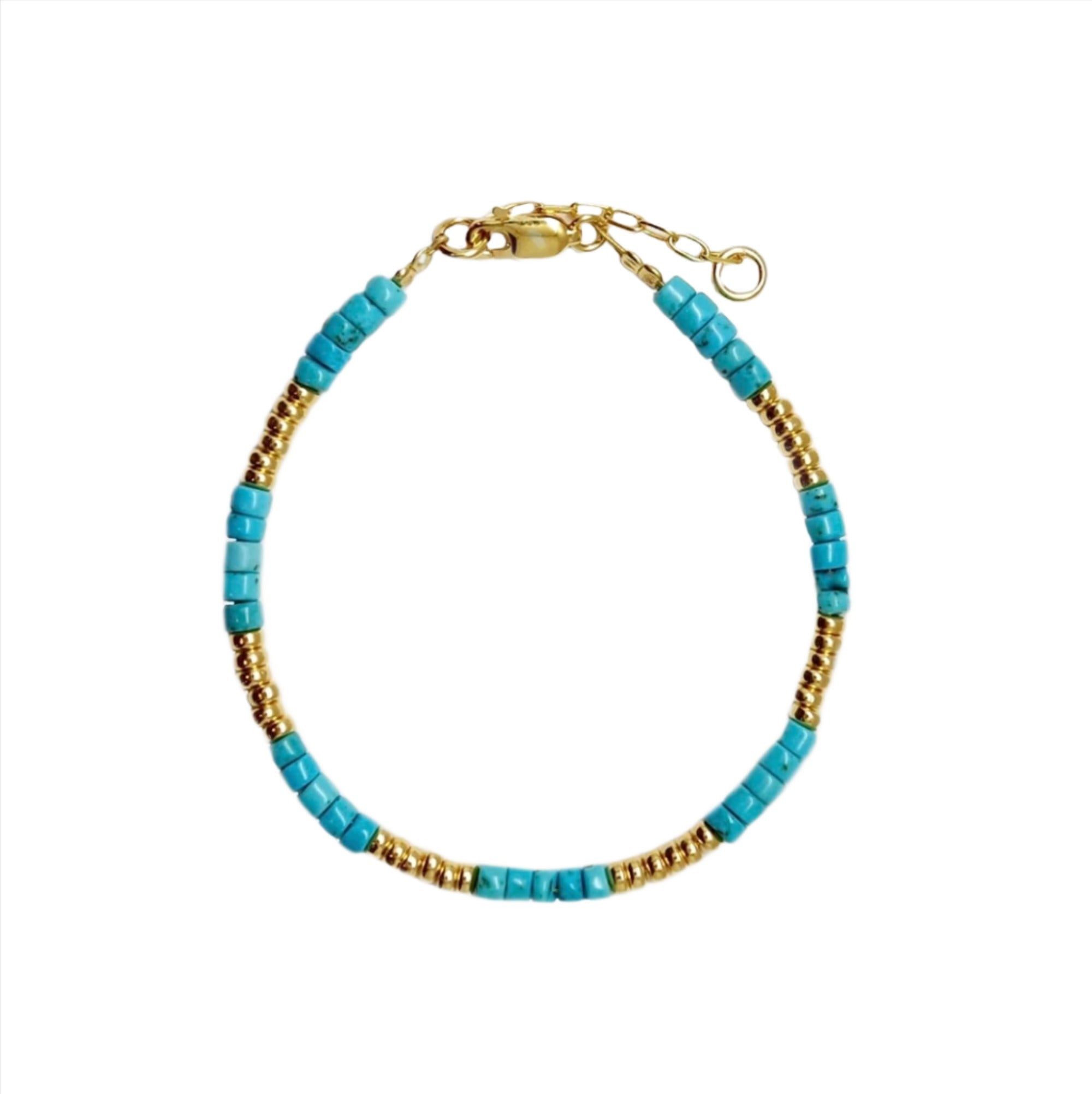 Turquoise and Gold Bracelet