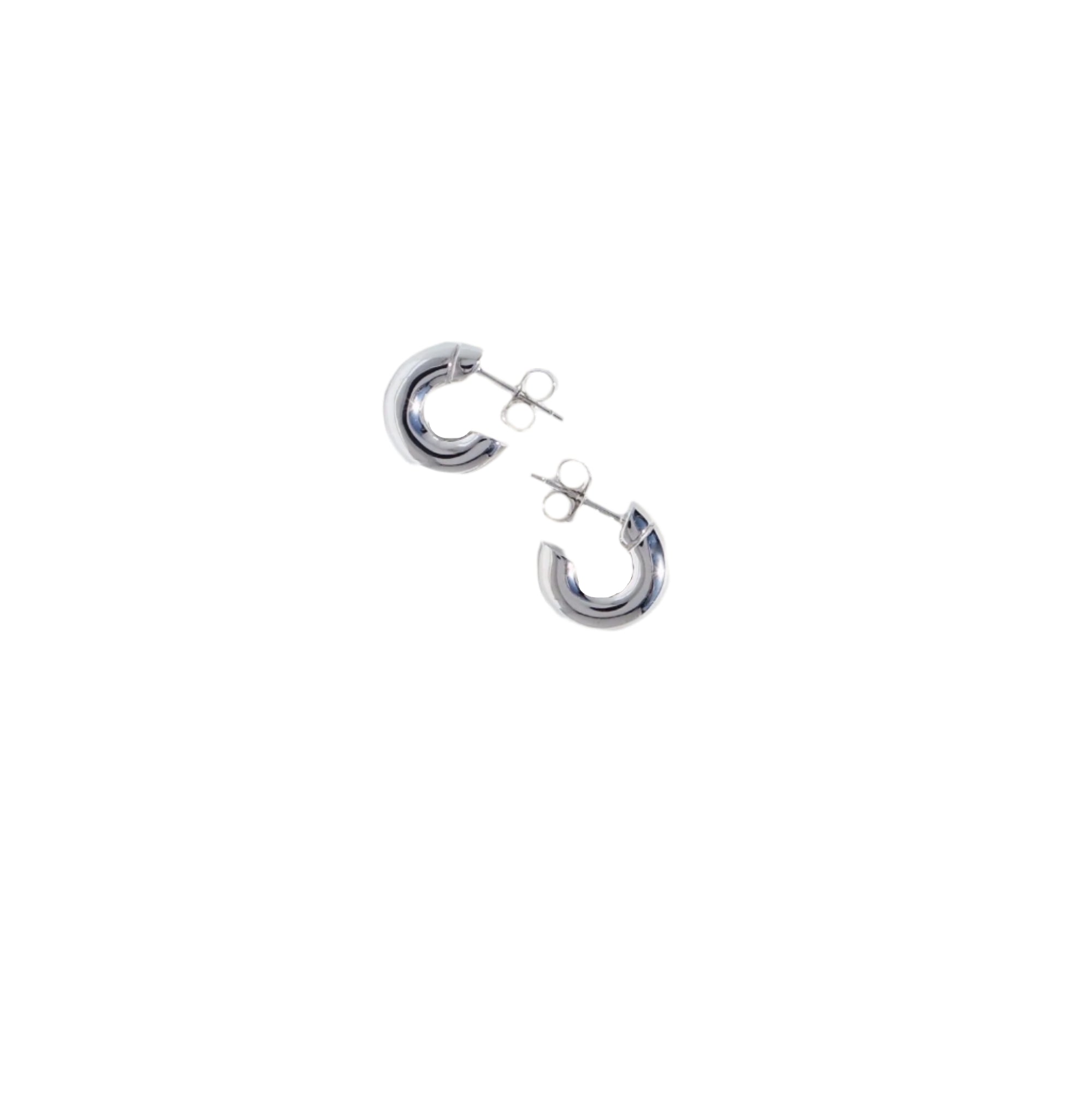 LIV I Silver Hoop Earrings