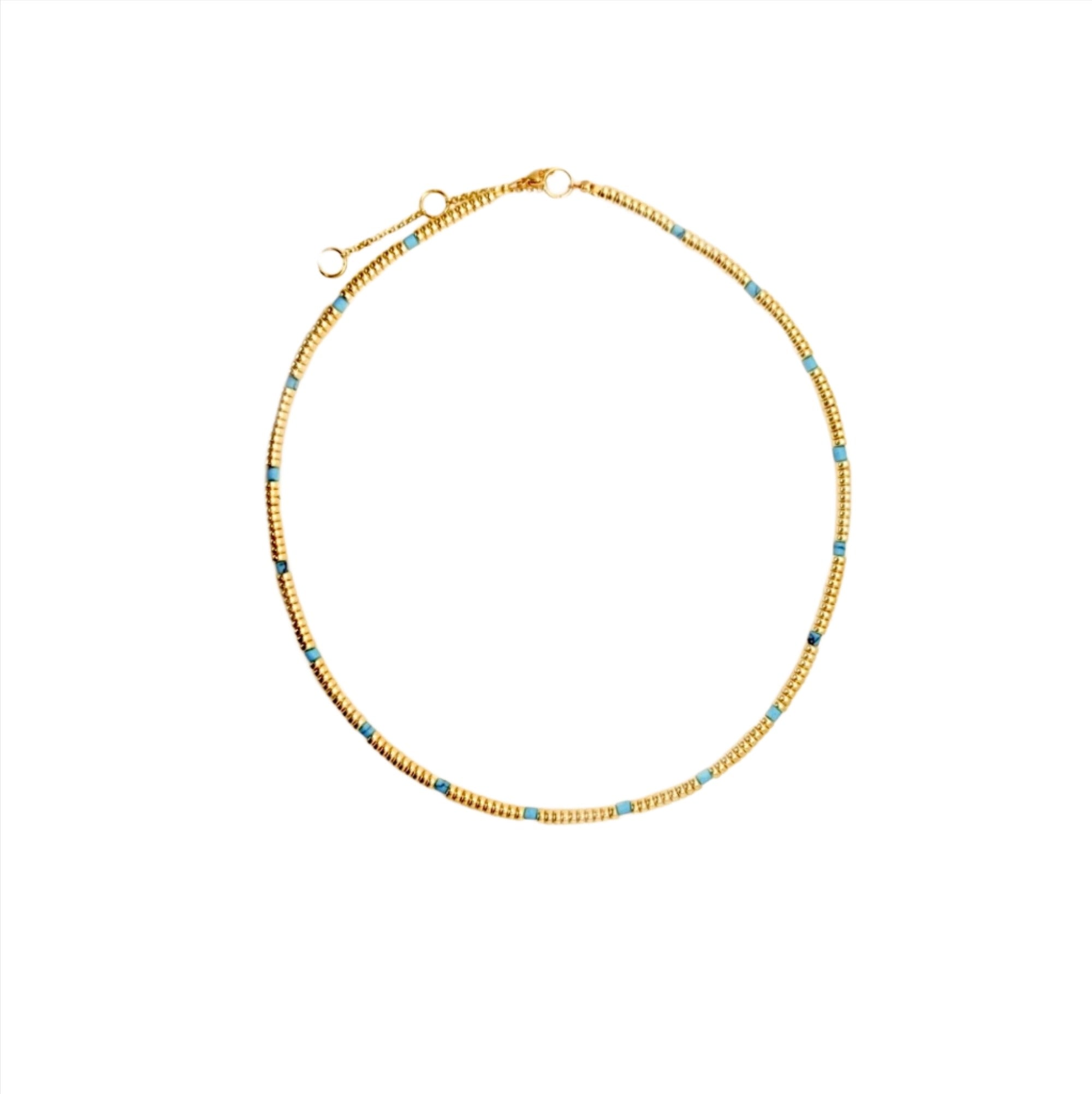 Gold and Turquoise Necklace