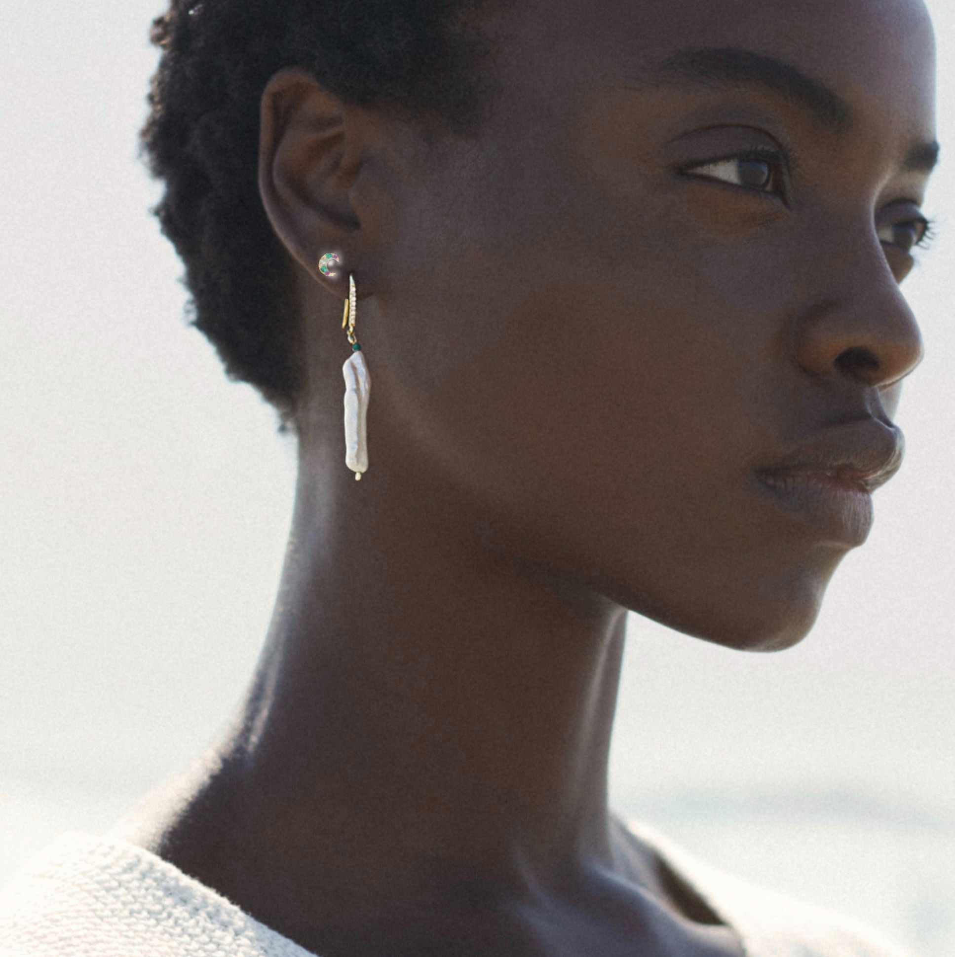 Long Baroque Drop Earrings