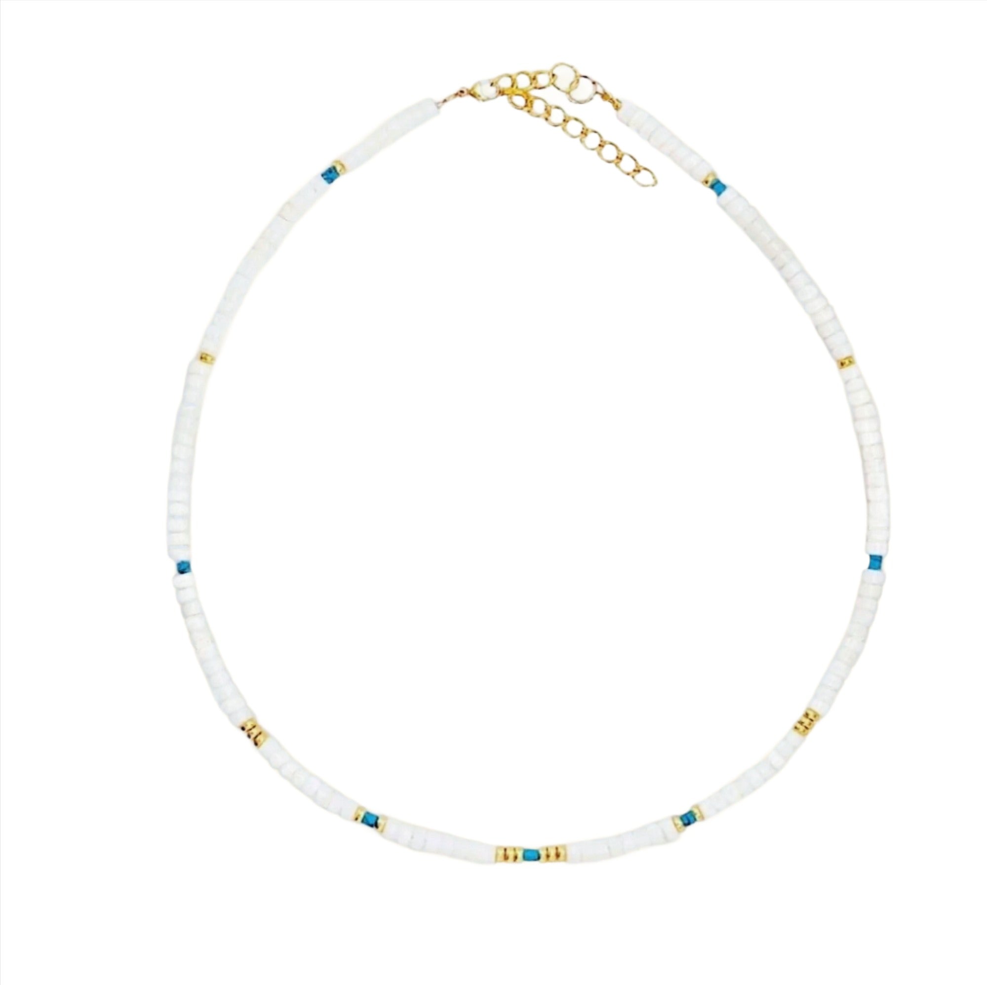 White And Gold Necklace