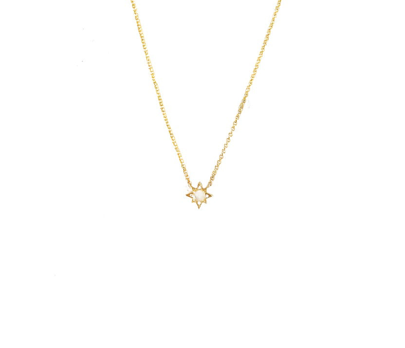 Moonstone Star Necklace
