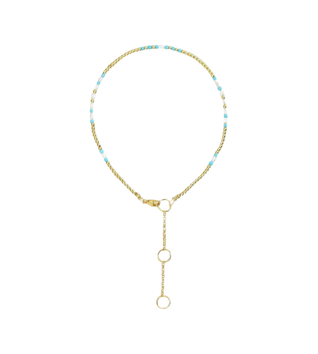 Turquoise and Gold Bracelet