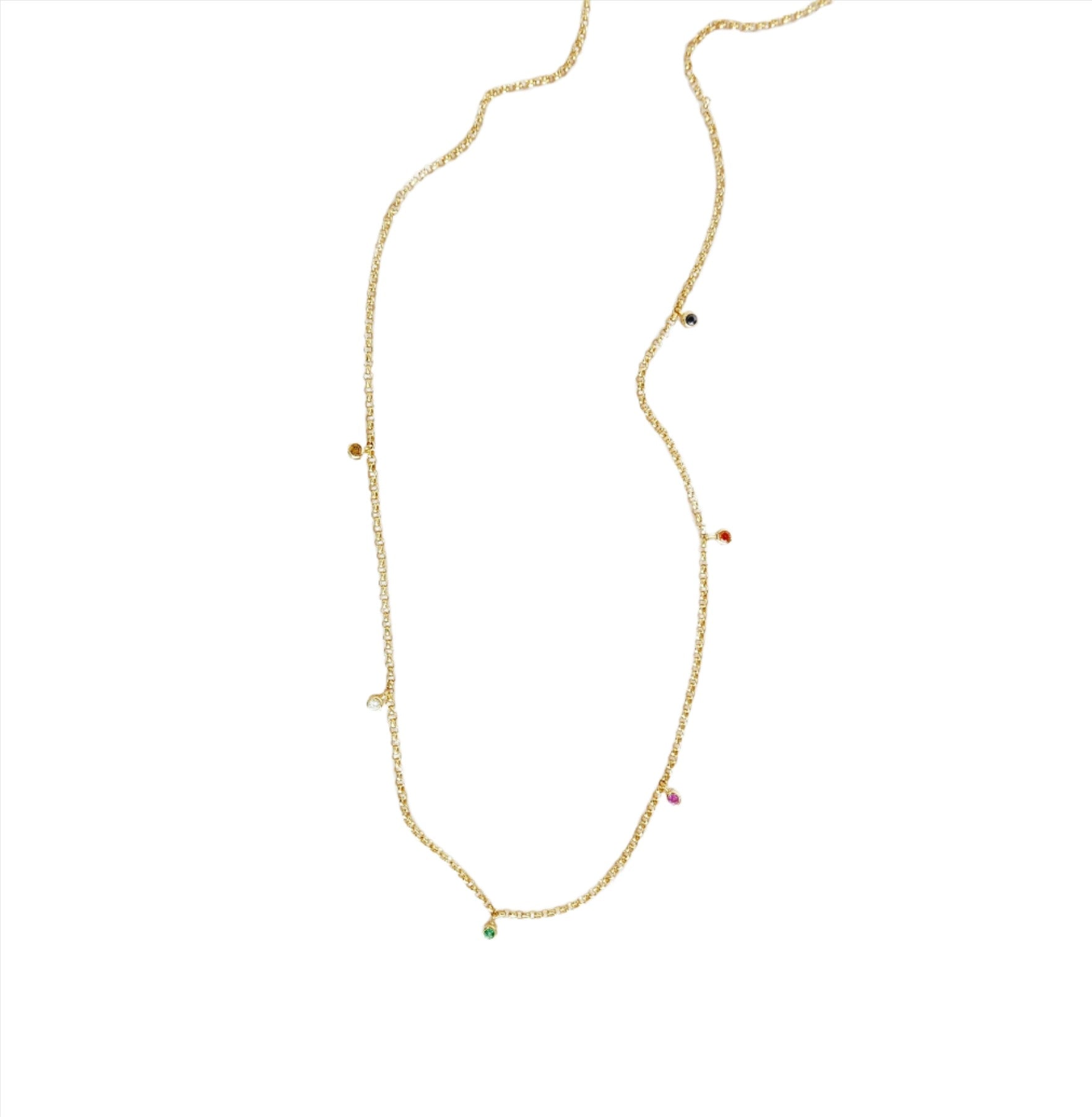 Rainbow Drops Necklace