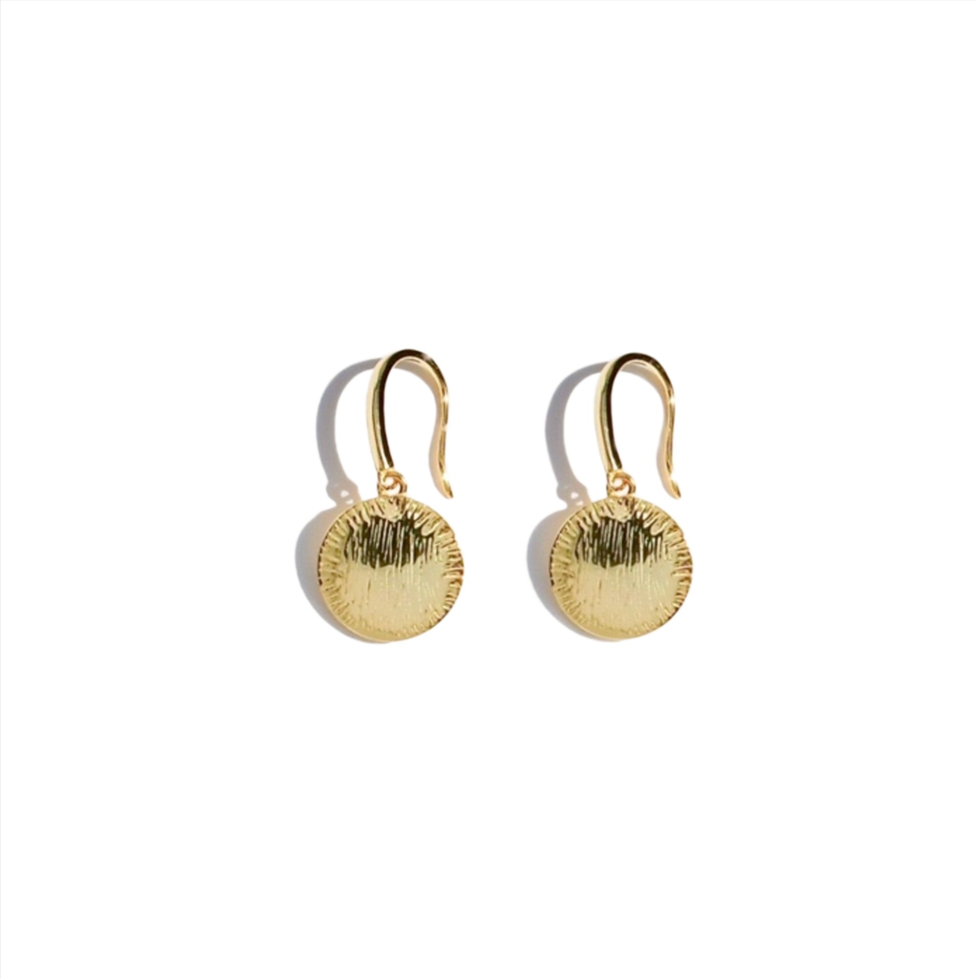 Small Sunshine Disc Earrings