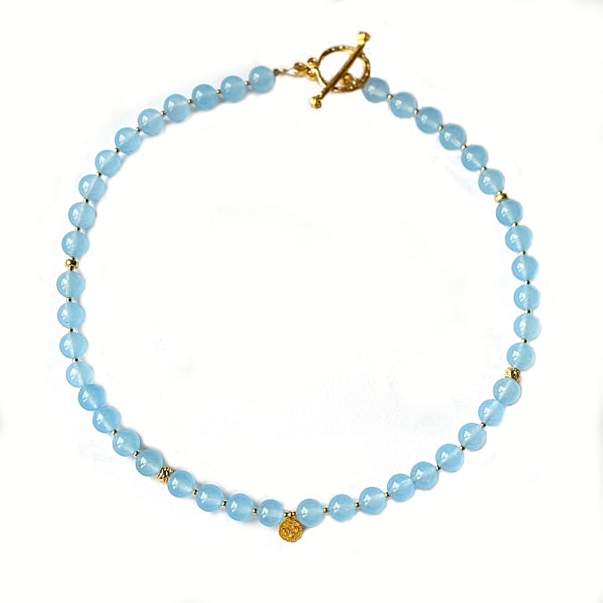 Gum Ball Blue Necklace