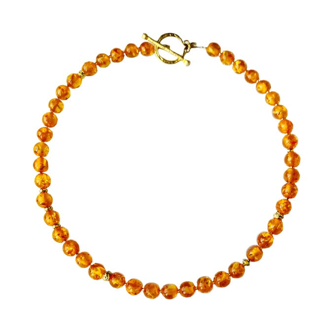 Gum Ball Amber Necklace