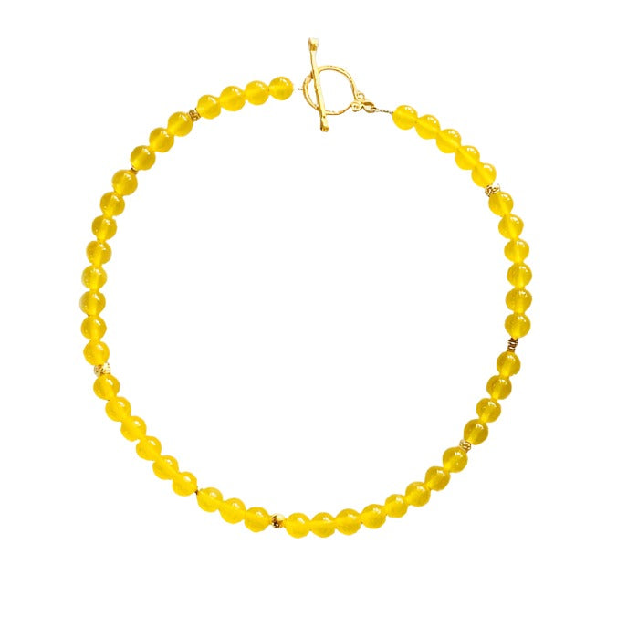 Hadria Yellow Jade Necklace