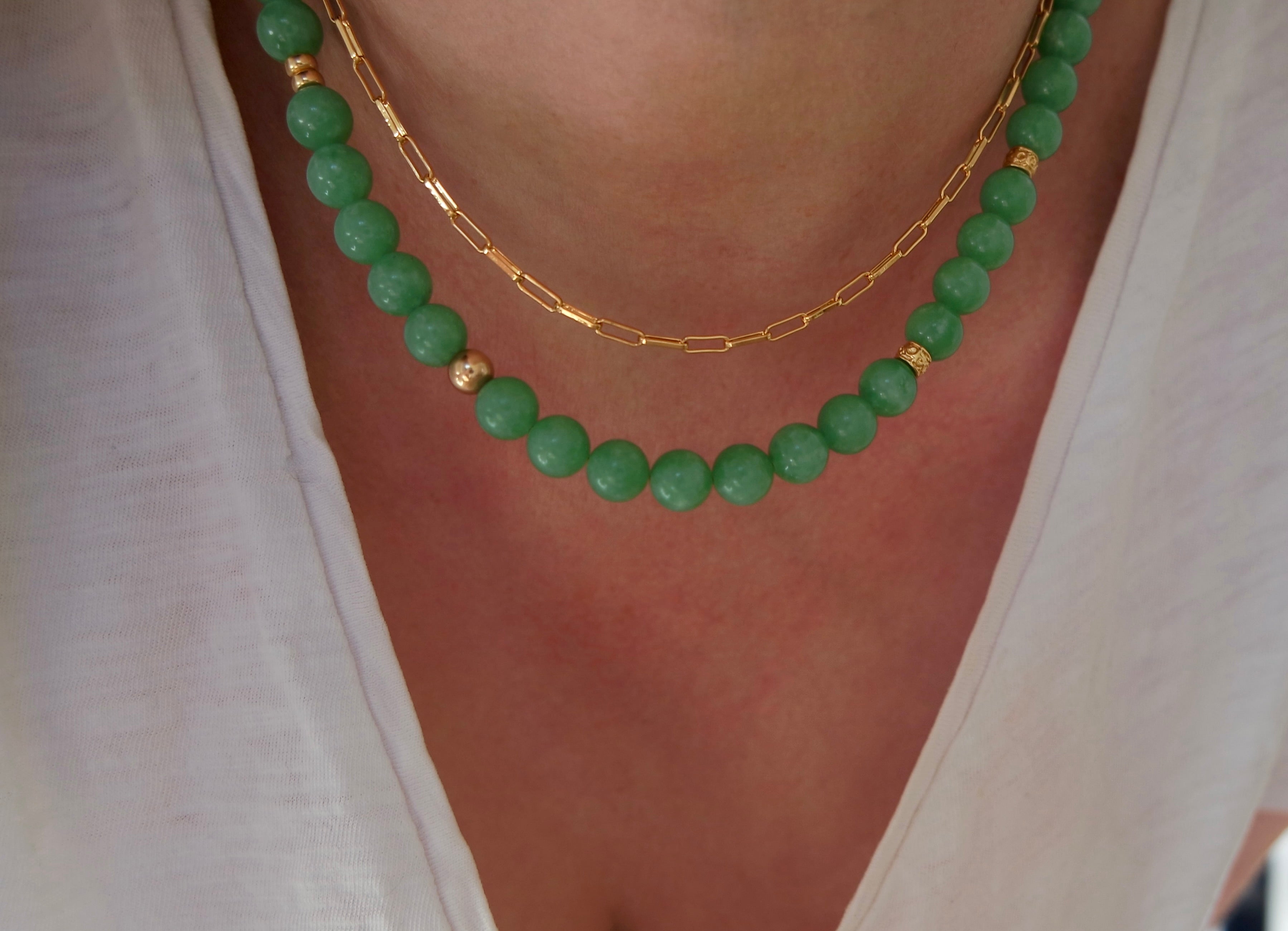 Hadria Chrysoprase Necklace