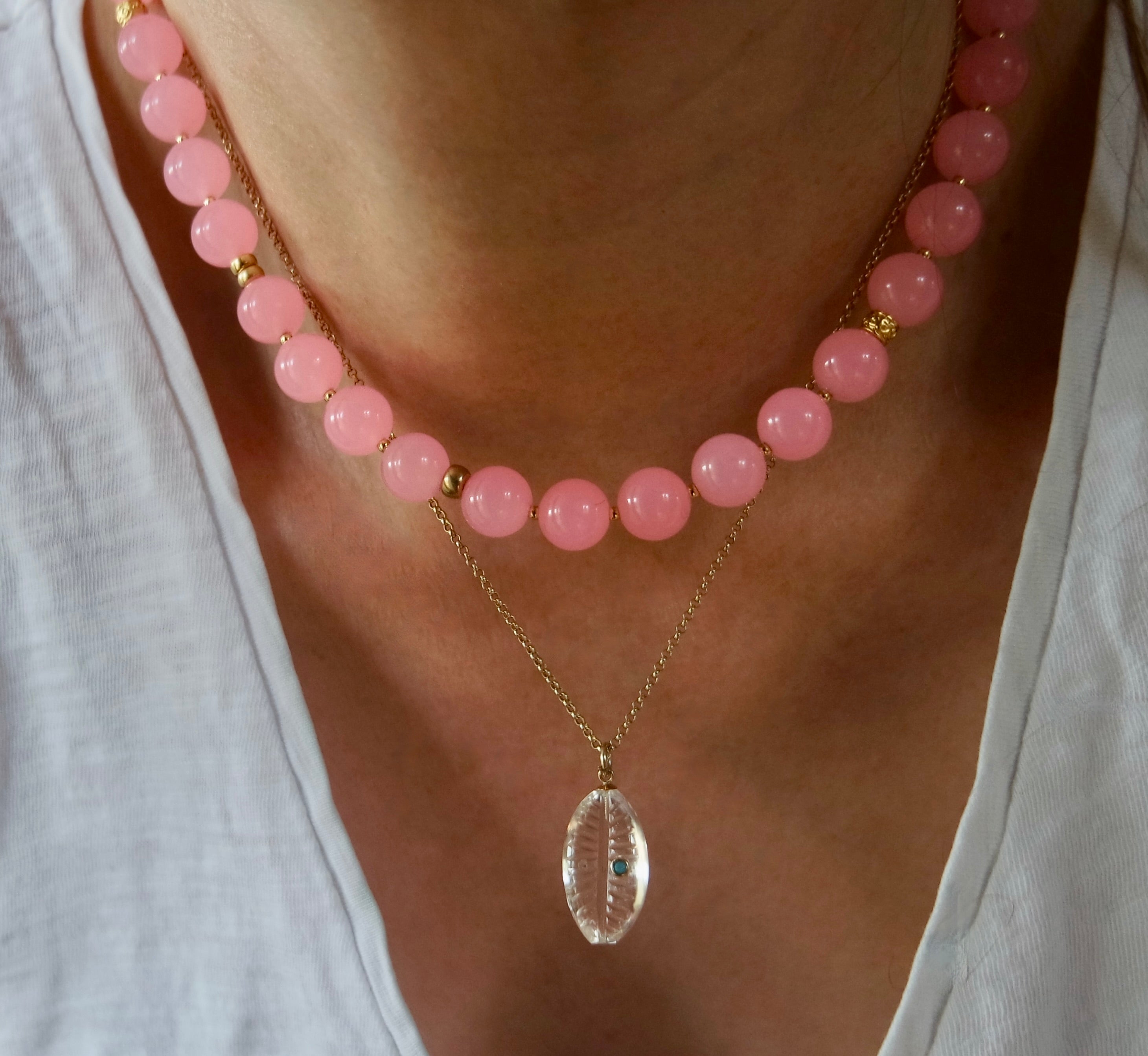 Pink Gum Ball Necklace