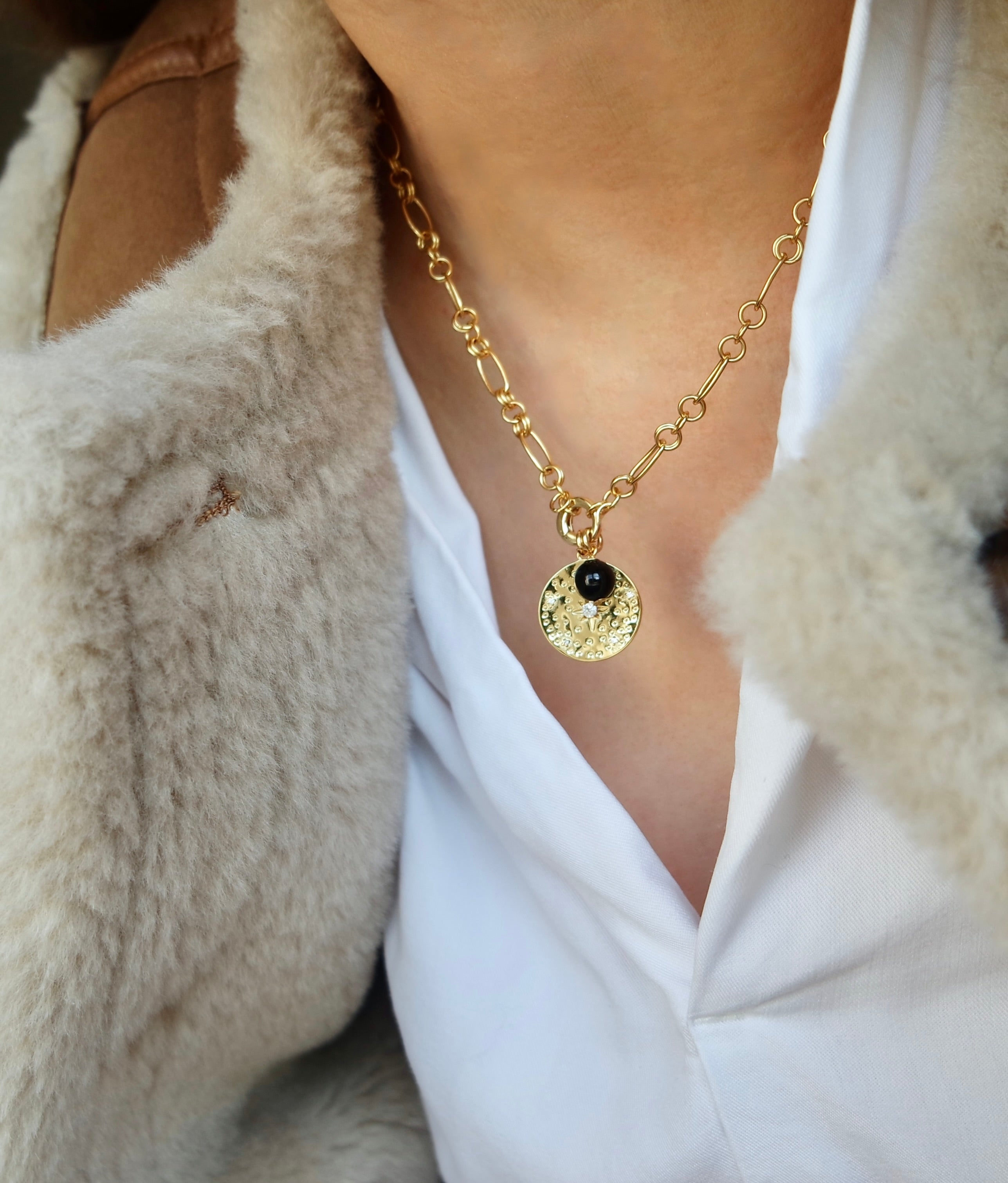 Gold Disc Pendant