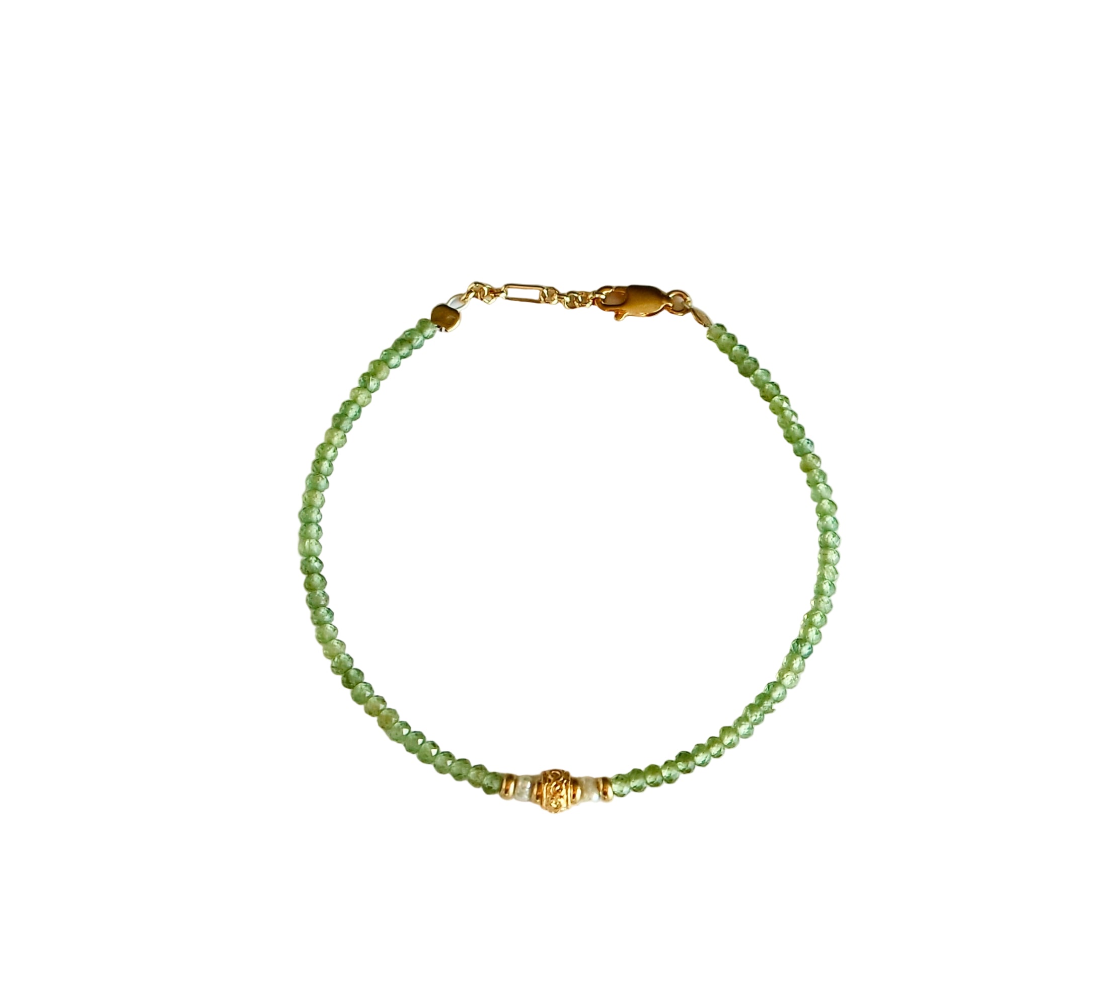 Candy Peridot Stone Bracelet