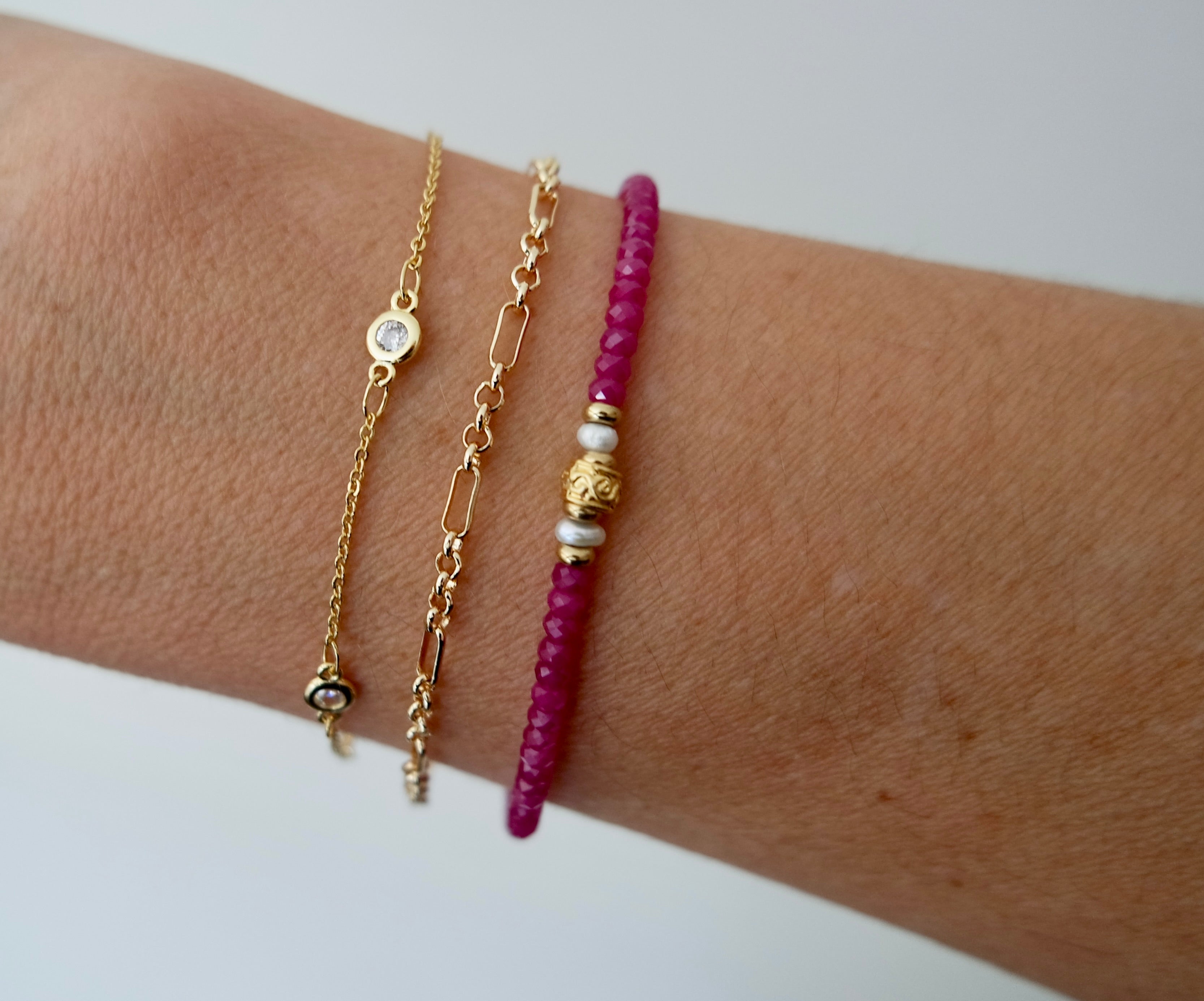 Candy Ruby Stone Bracelet