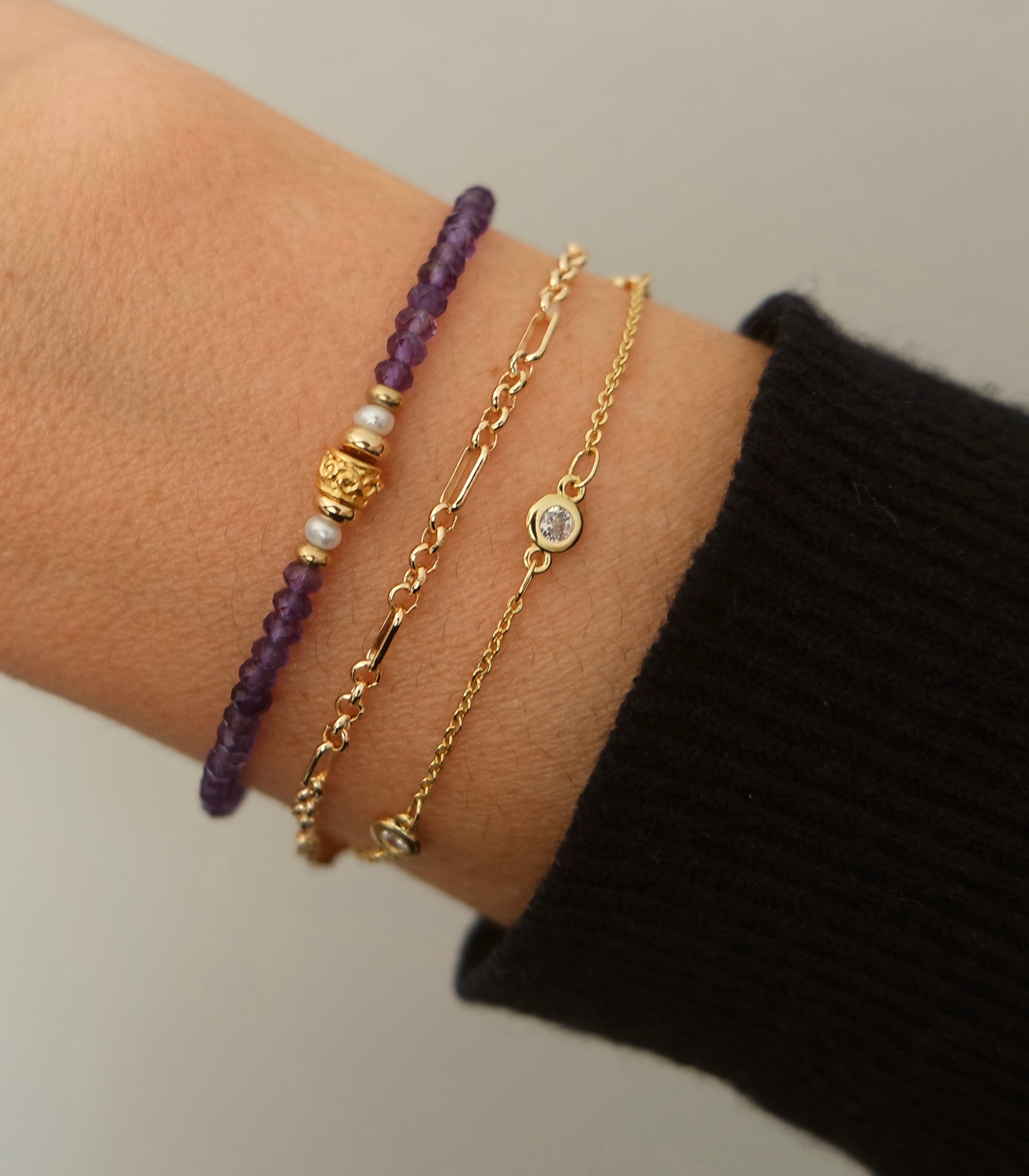 Candy Amethyst Stone Bracelet