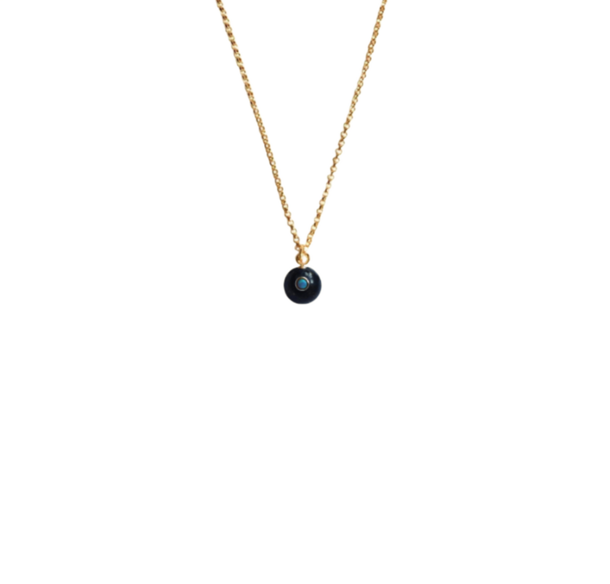 Lapis Opal Ball Necklace
