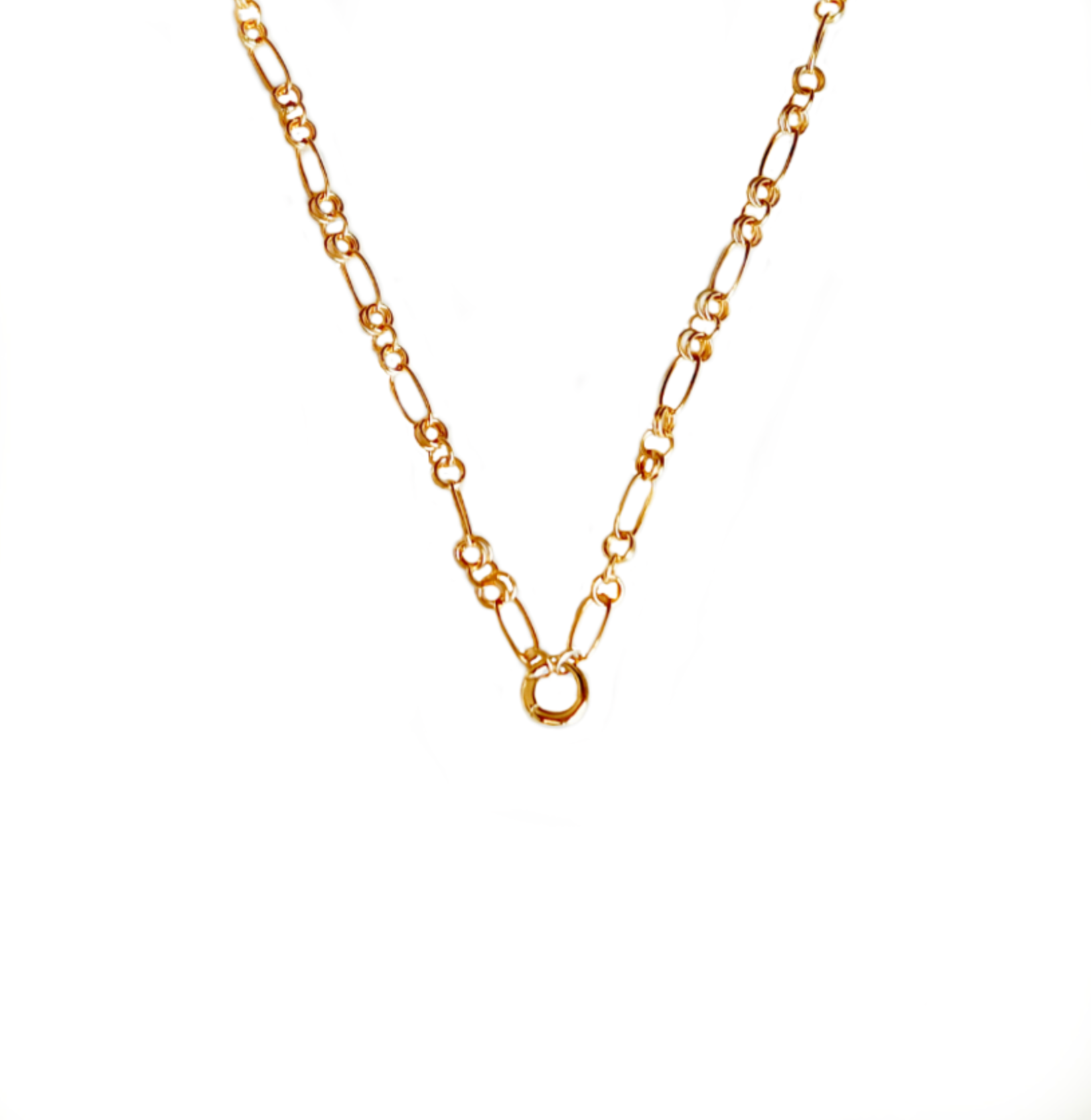 Freedom Round Clip Chain Necklace