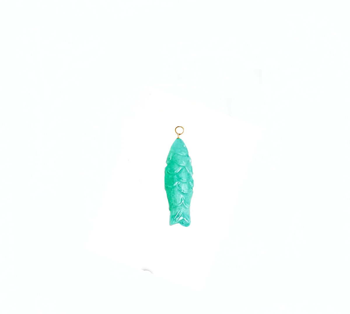 Chrysoprase Fish Pendant