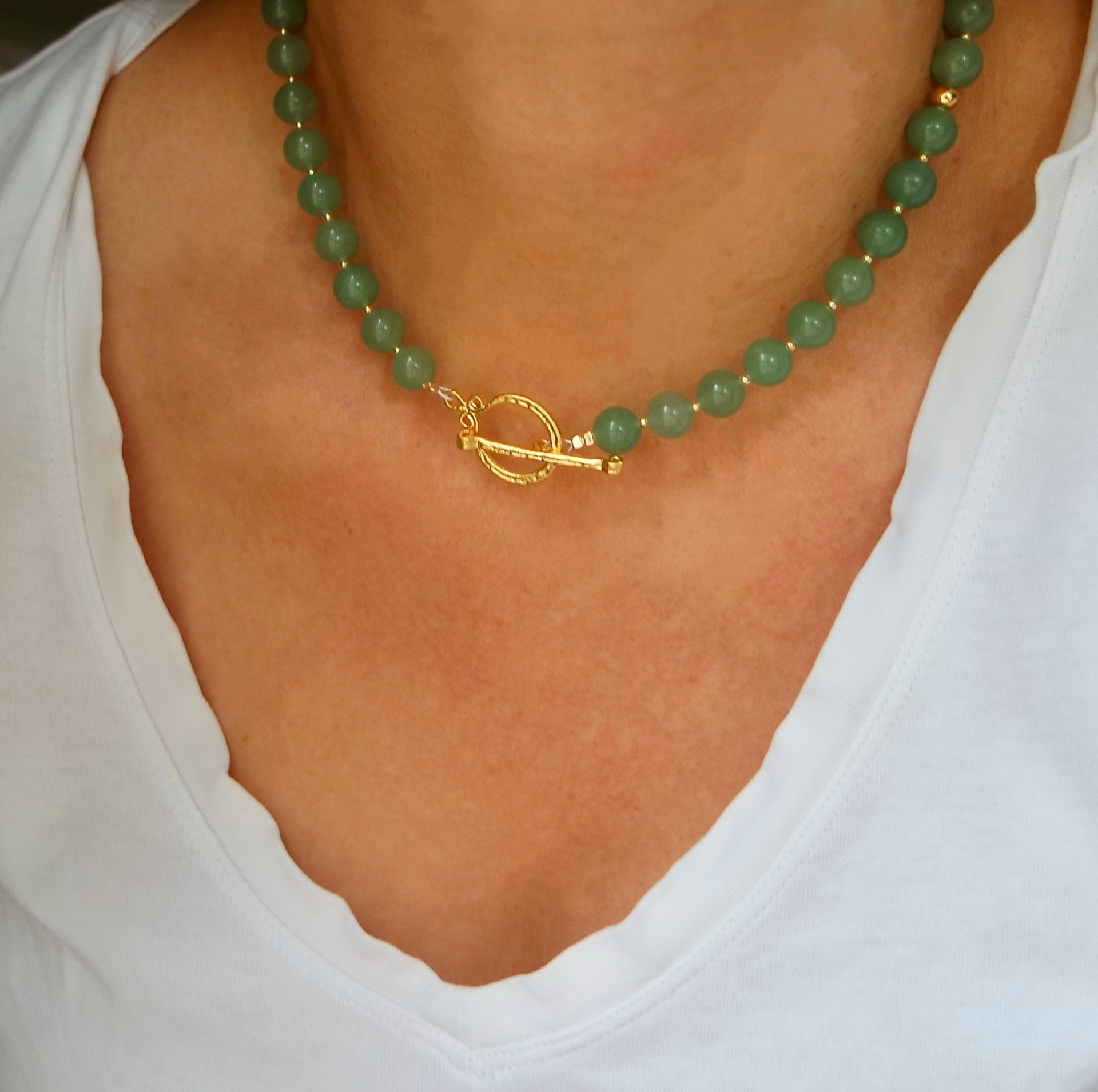 Gum Ball Chrysoprase Necklace