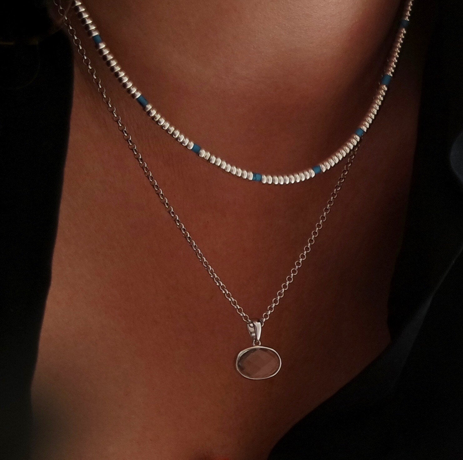 Gold and Turquoise Necklace