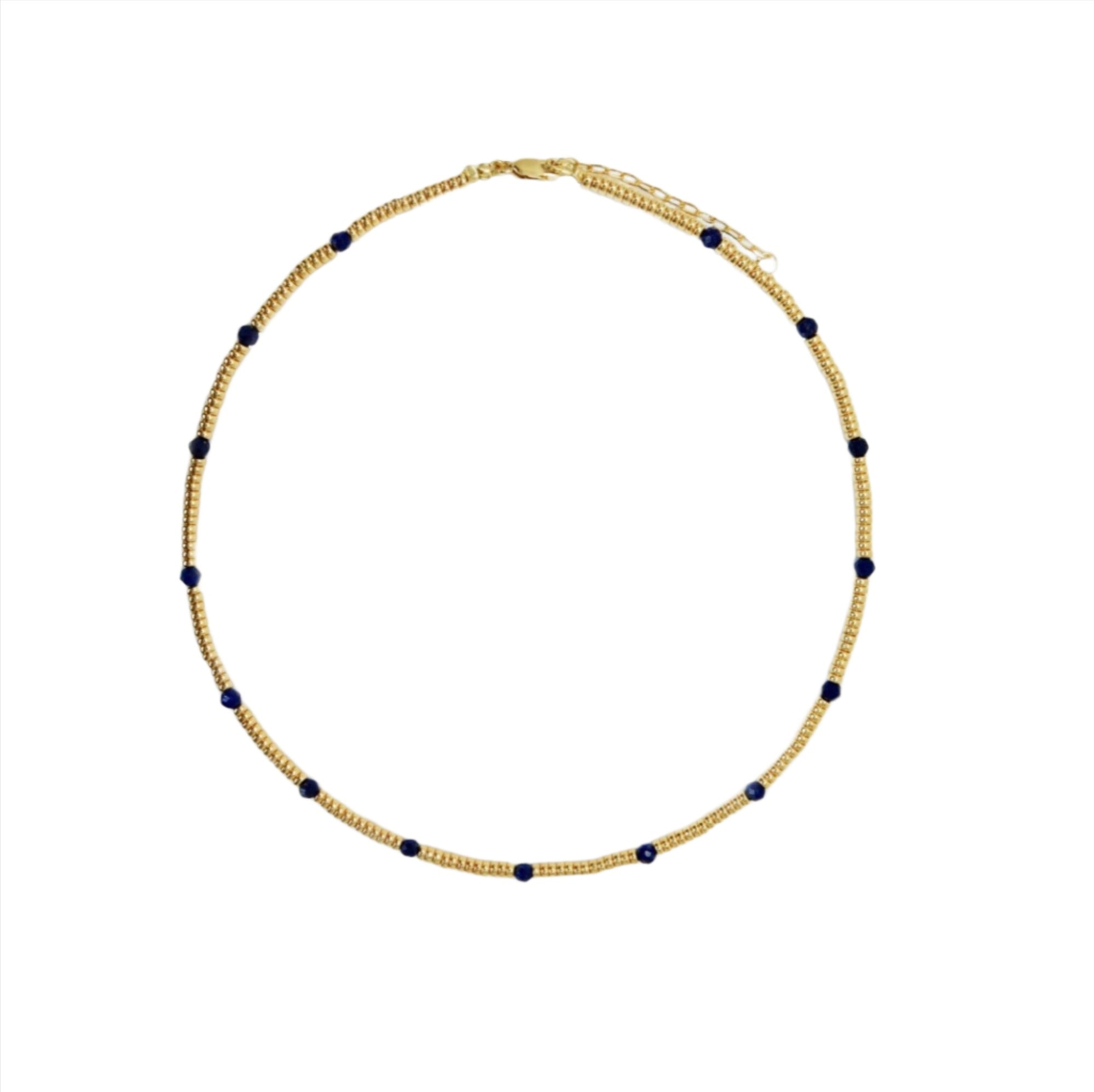 Gold And Lapis Necklace
