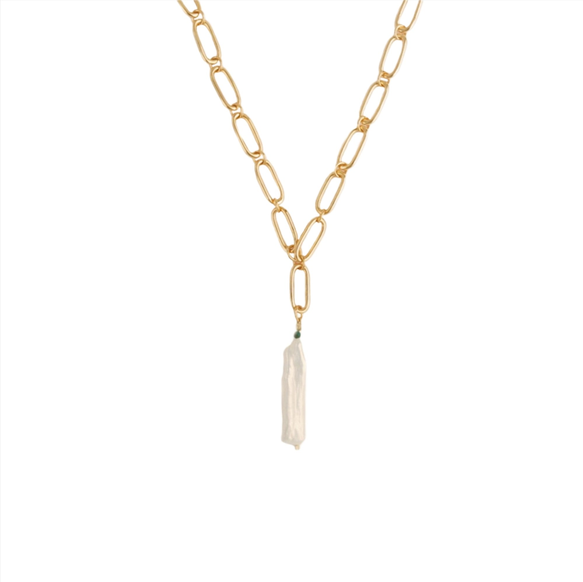 Baroque Pearl Drop Necklace
