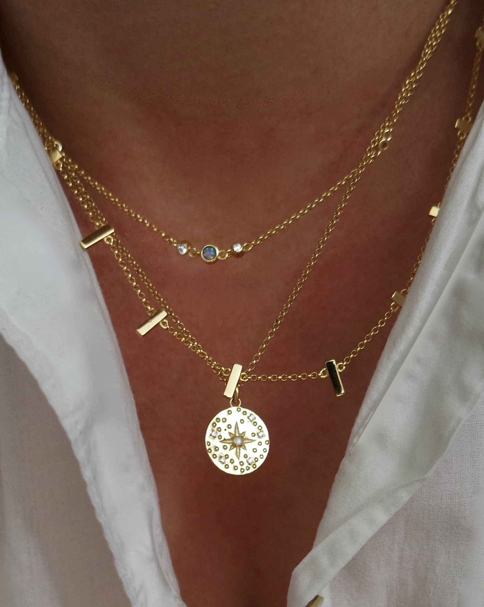 Gold Bars Necklace