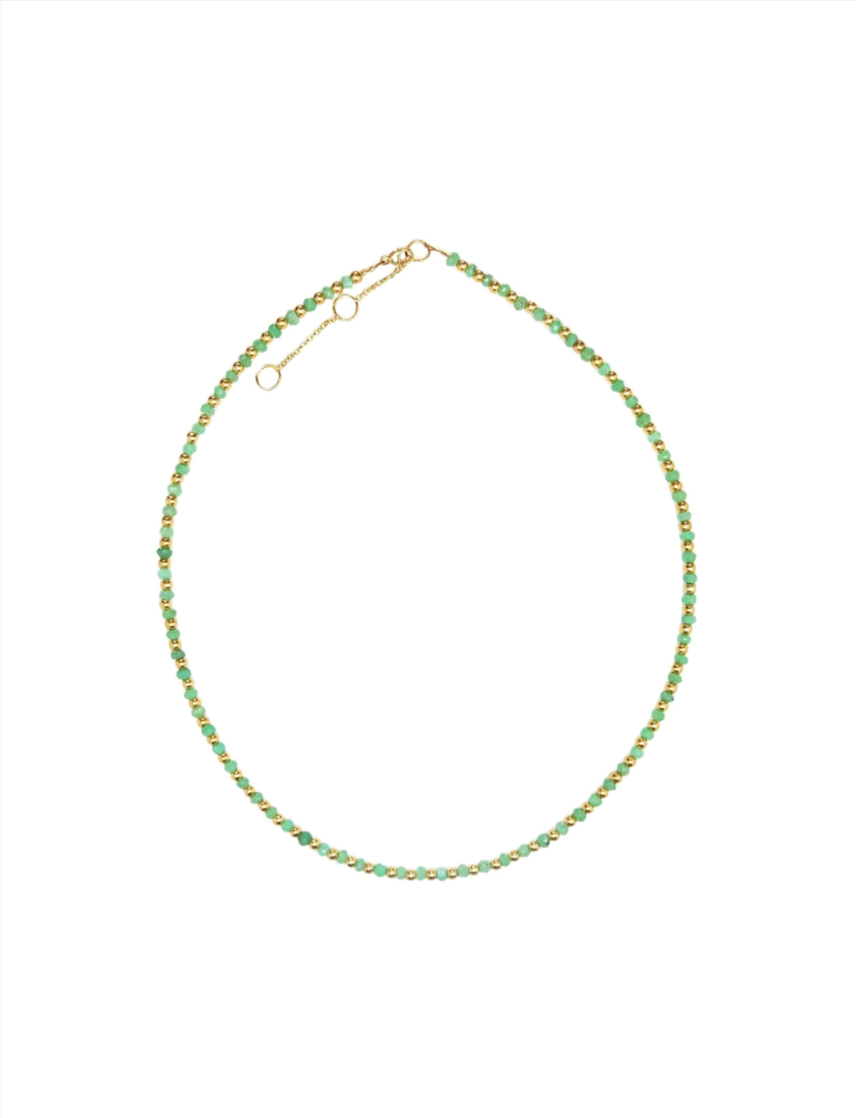 Chrysoprase and Gold Mini