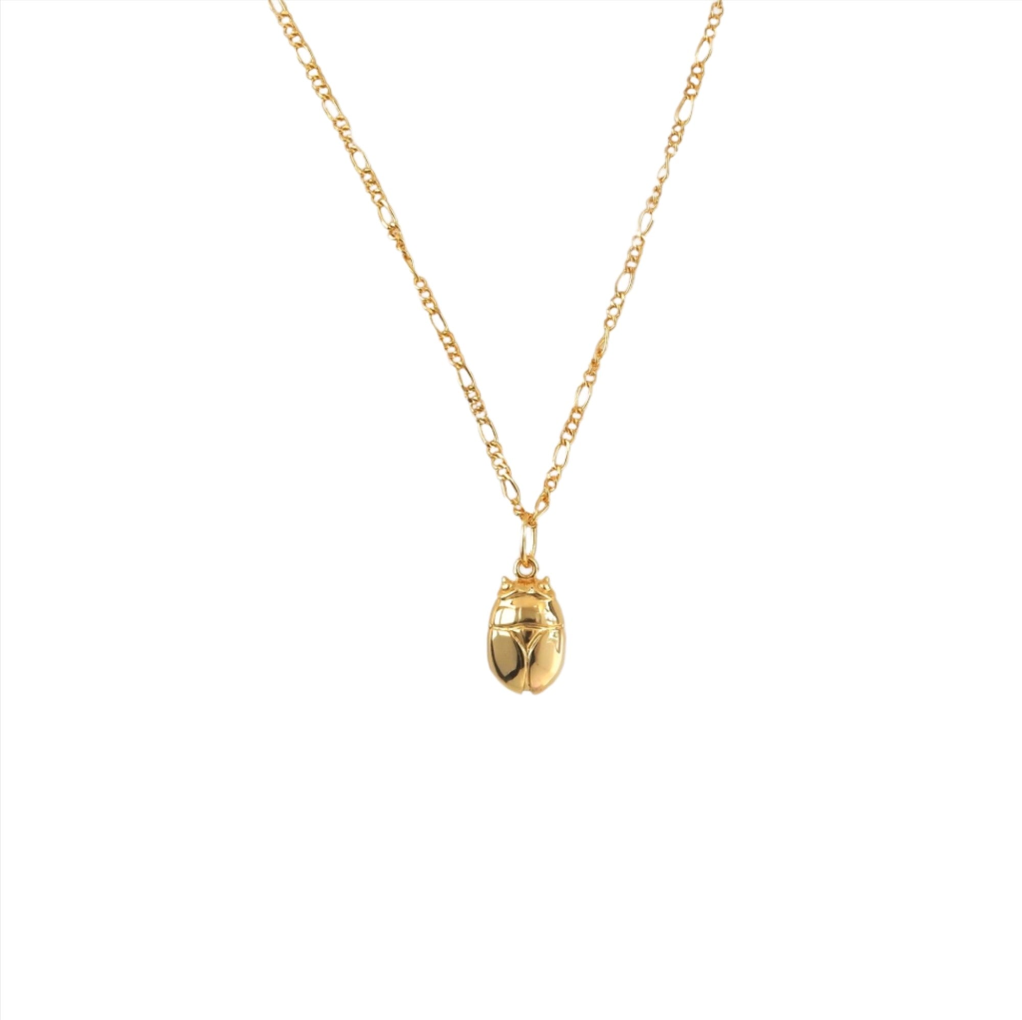Gold Cleoptera Necklace