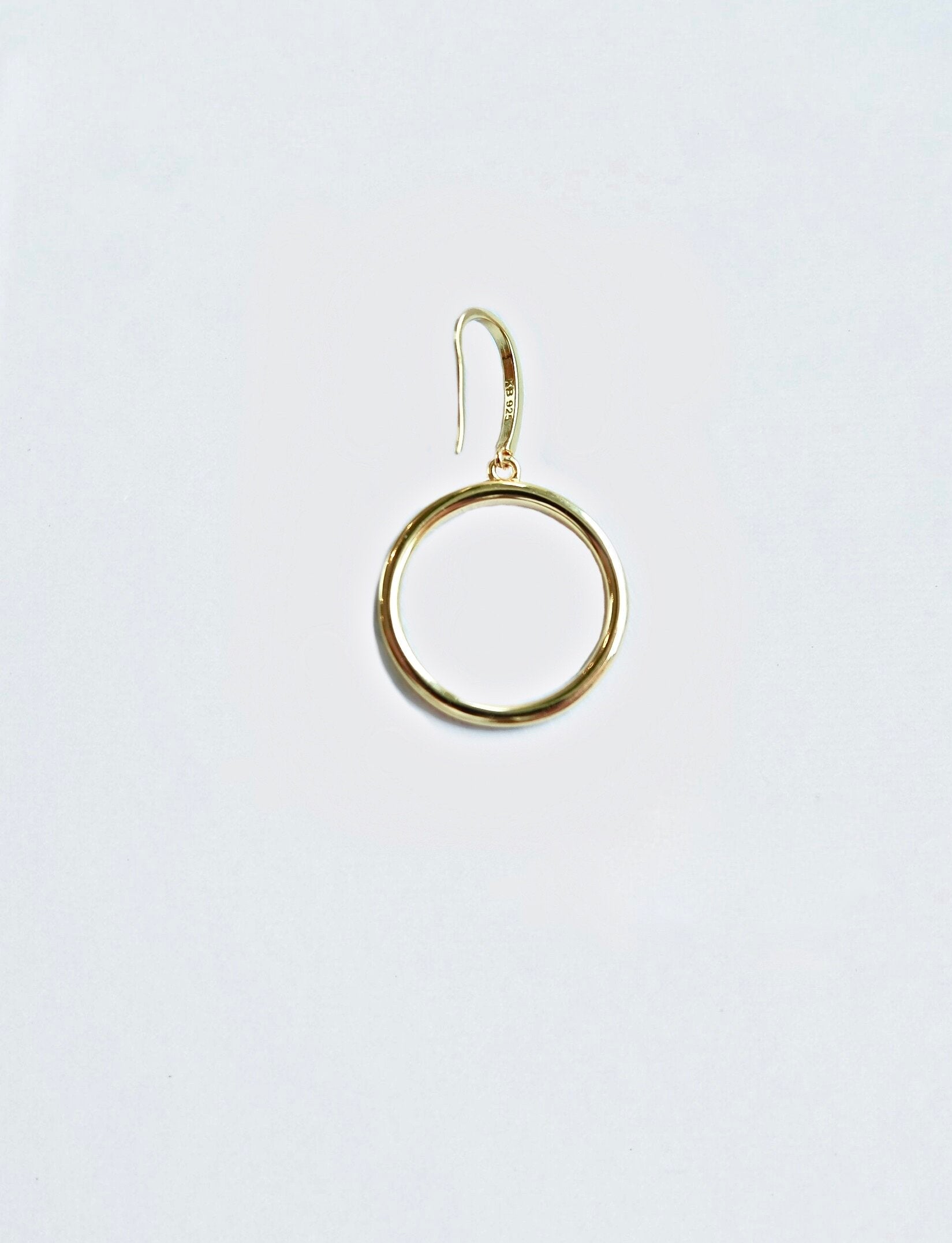 Rainbow Hoop Drop Earrings
