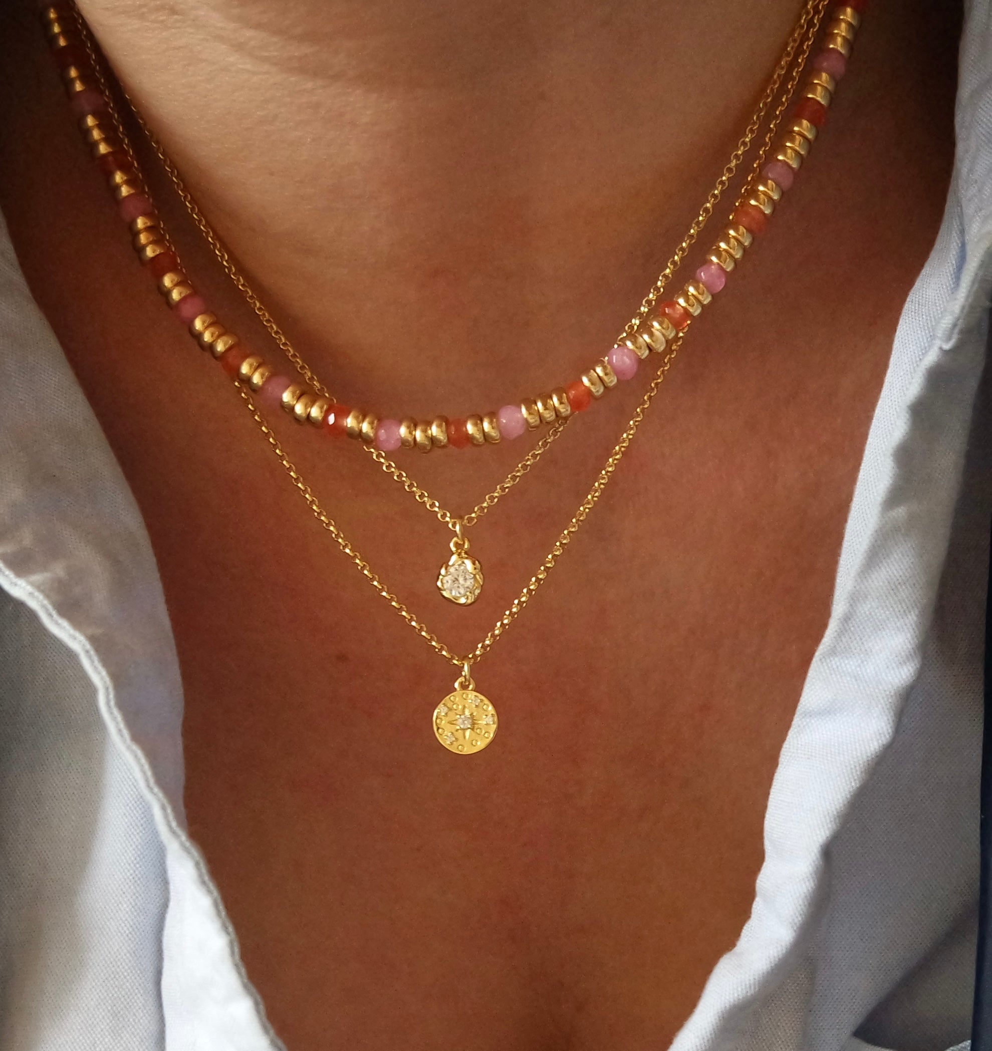 Mini Disc Necklace