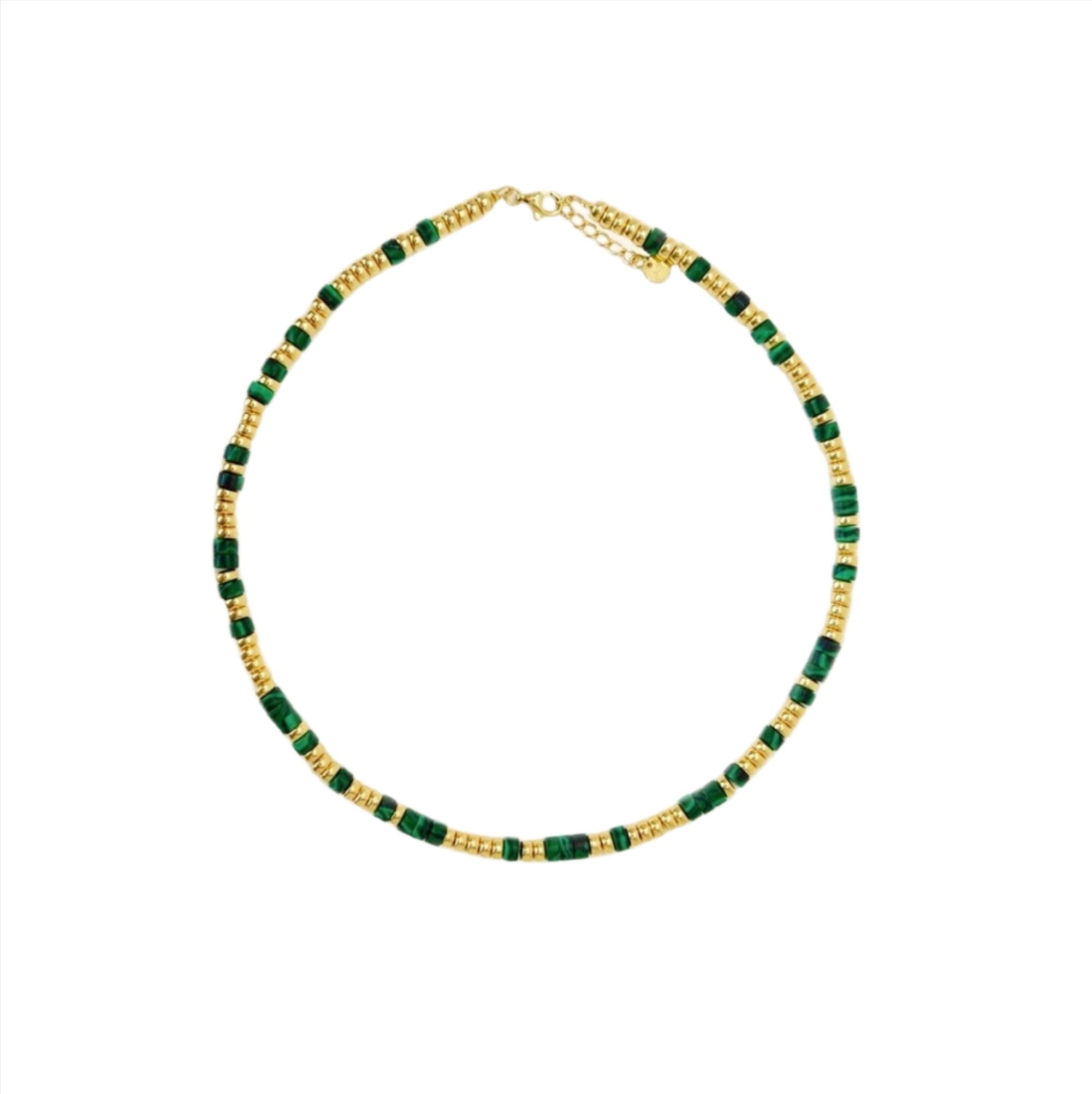 Malachite And Gold Necklace