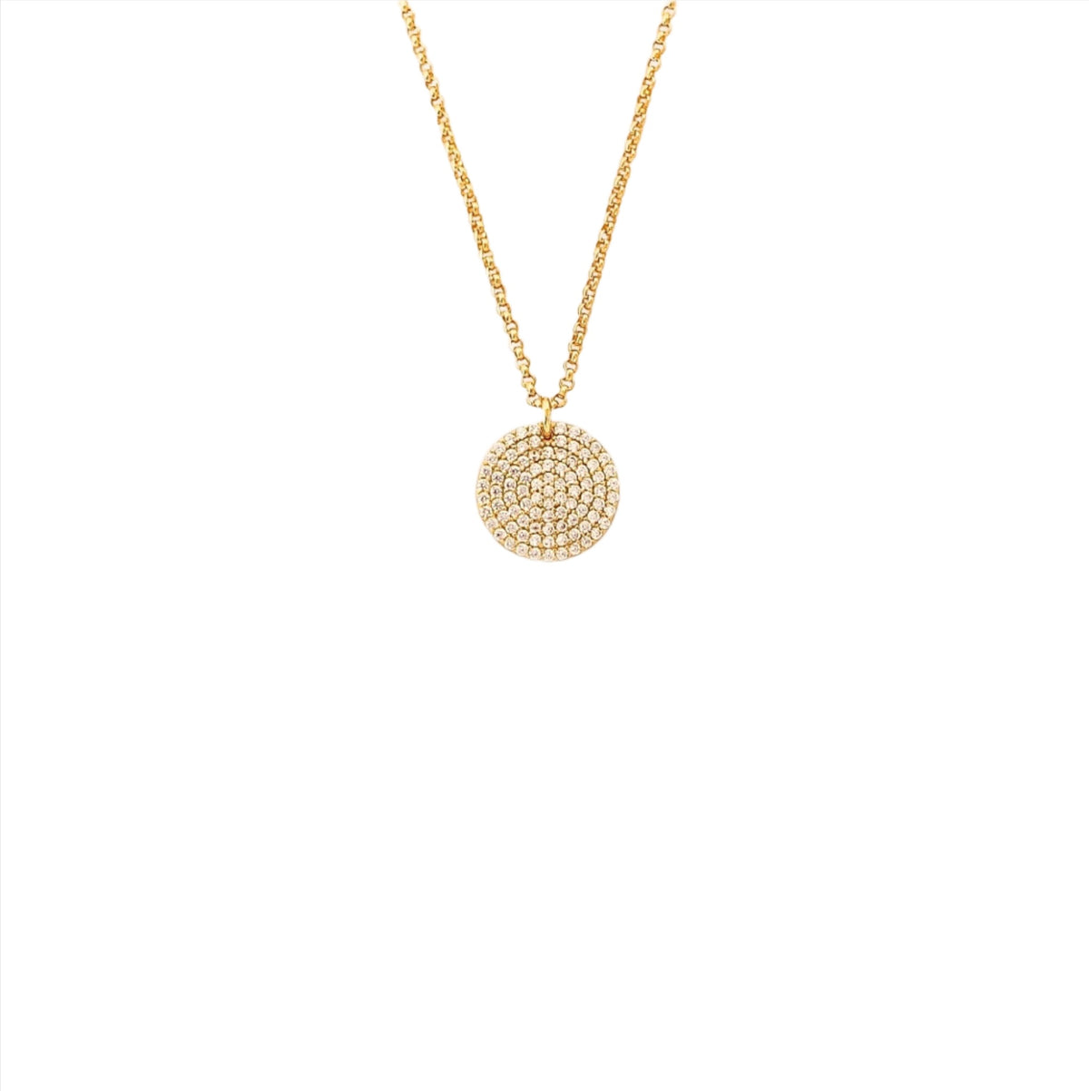 Mini Disco Disc Necklace