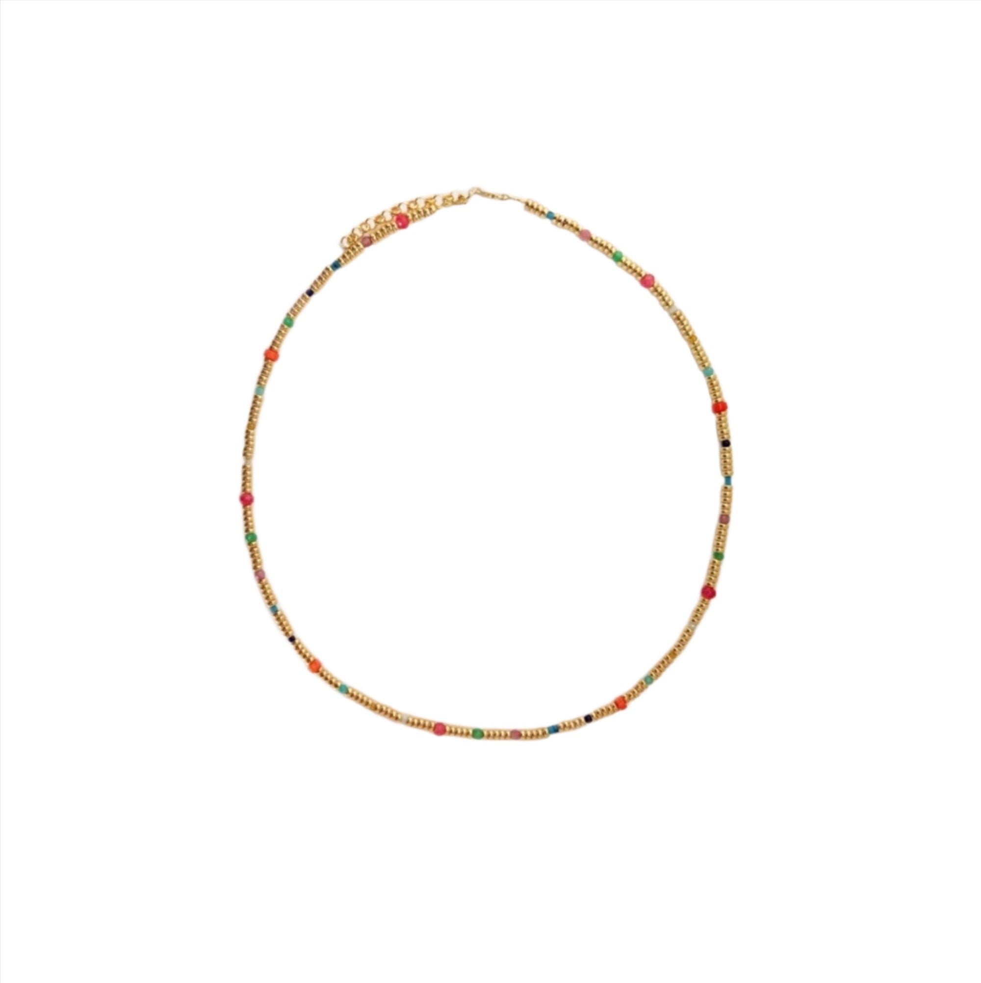 Gold and Rainbow Necklace